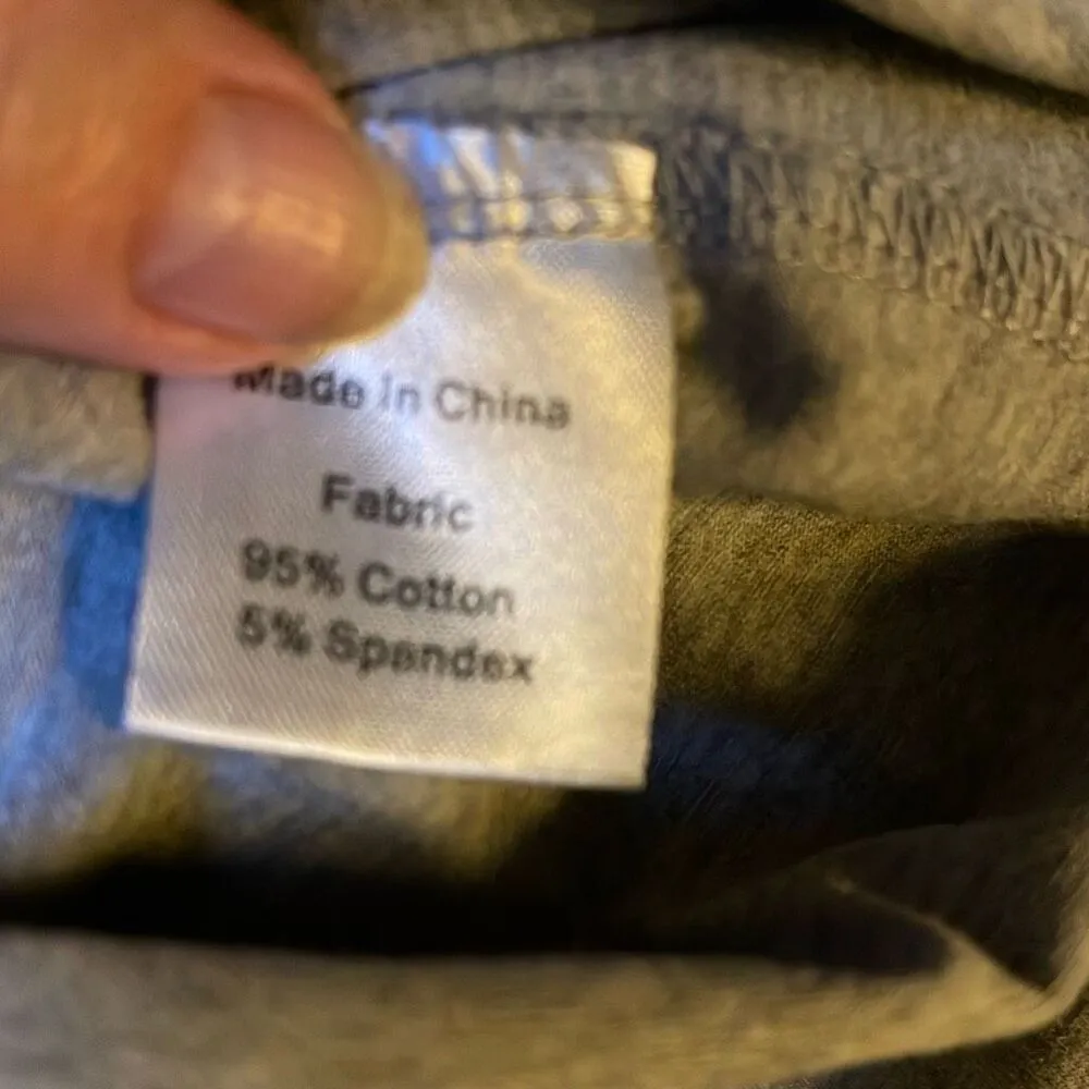 Small Show nursing top size L cotton blend top. Gray - Image 5