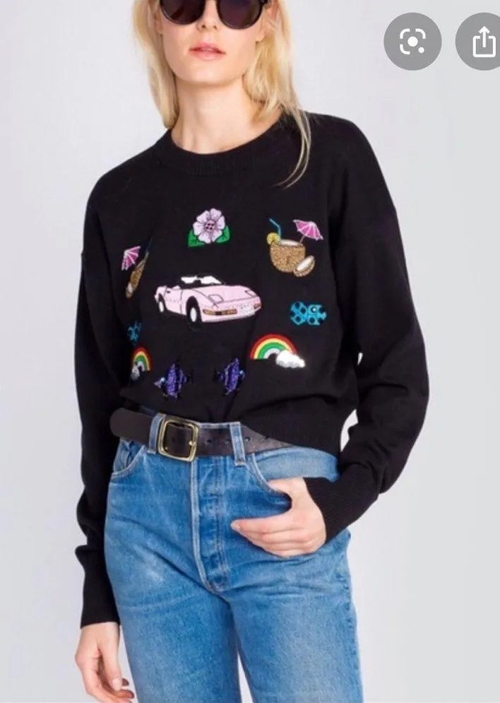 WILDFOX MIAMI GETAWAY CHARLOTTE SWEATER XS - Image 2
