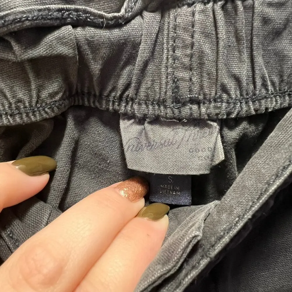 Universal Thread High Waist Shorts Black Cotton Stretch Dark Wash Sz S - Image 6