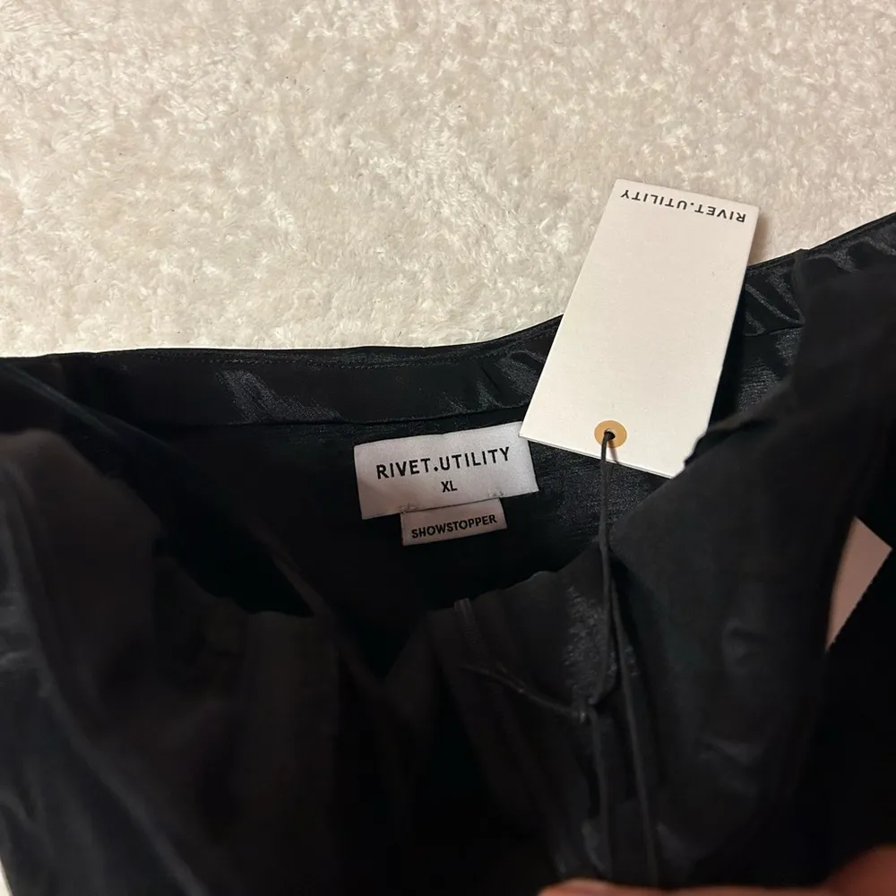 NWT RIVET‎ UTILITY Showstopper Black Jumpsuit Size XL - Image 2