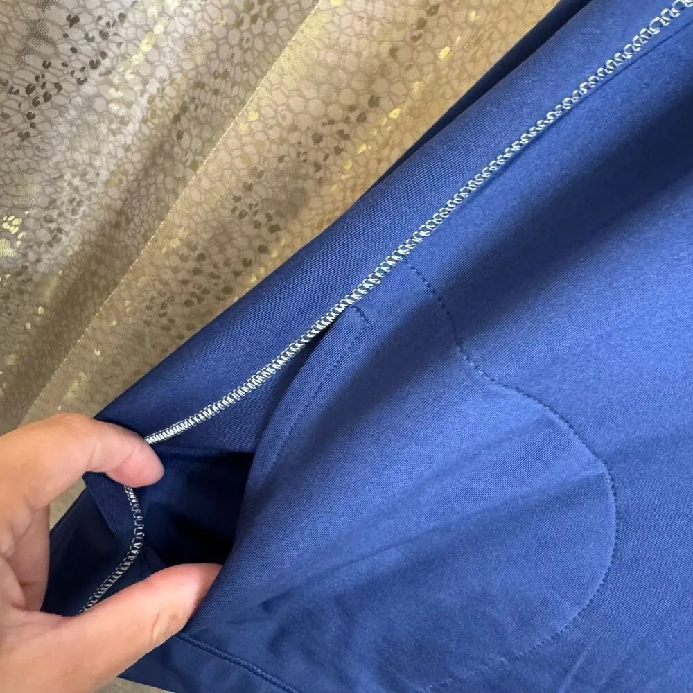 Victorias Secret Sport Navy Blue Toggle Hood Pullover Sweater Large - Image 5