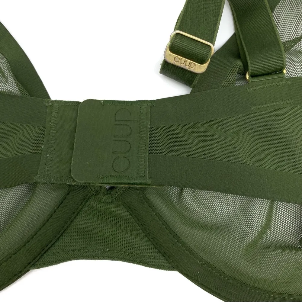 CUUP The Plunge Bra Moss 34E Green Size undefined - Image 6