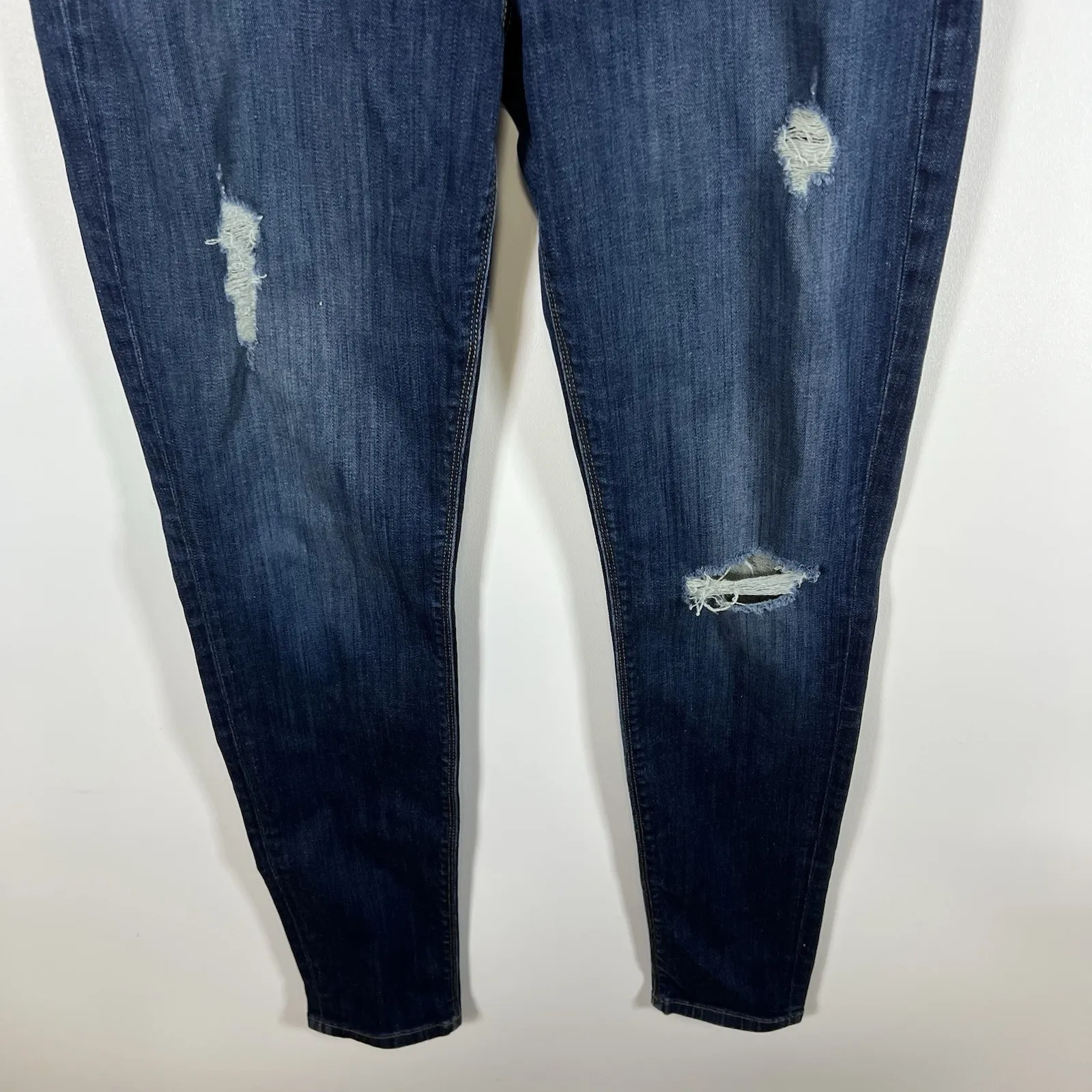 Hudson Jeans Nico Mid-Rise Super Skinny Ankle‎ Jeans Size 28 Distressed - Image 4