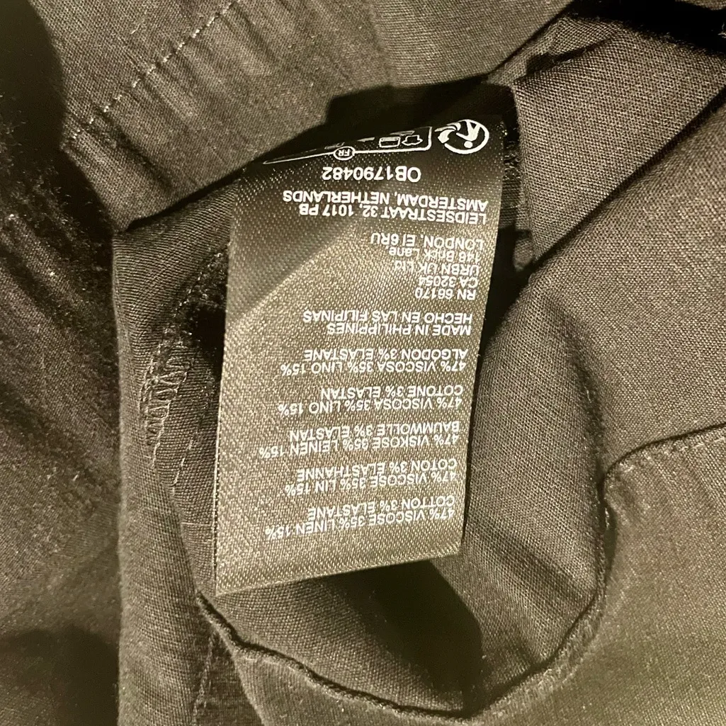 Anthropologie Maeve Black High-Waisted Cargo Mini Skirt w/ Front & Back Pockets - Image 8