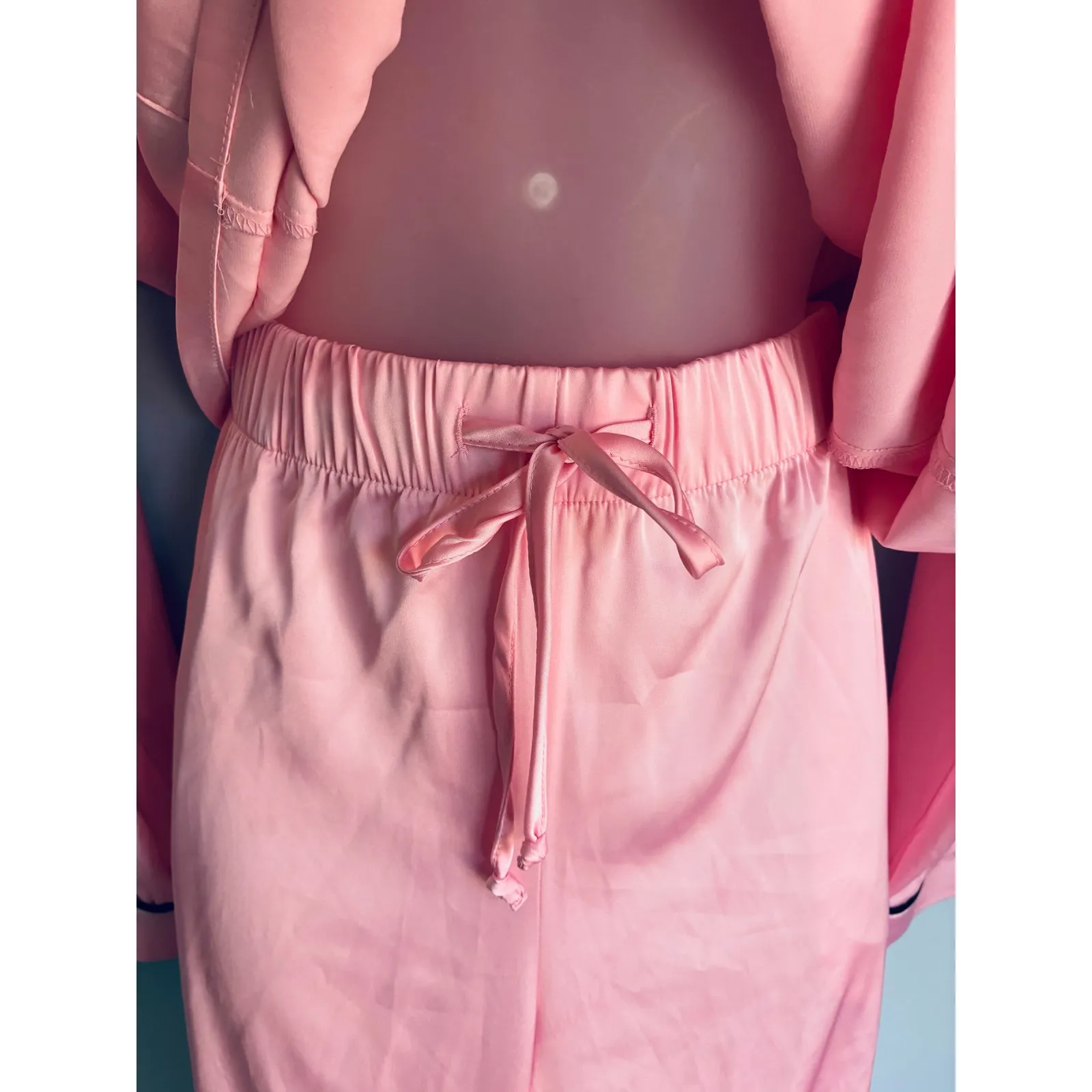 READ!! INC International Concepts Pajama Set Pink and Black M/L NWT Size L - Image 2