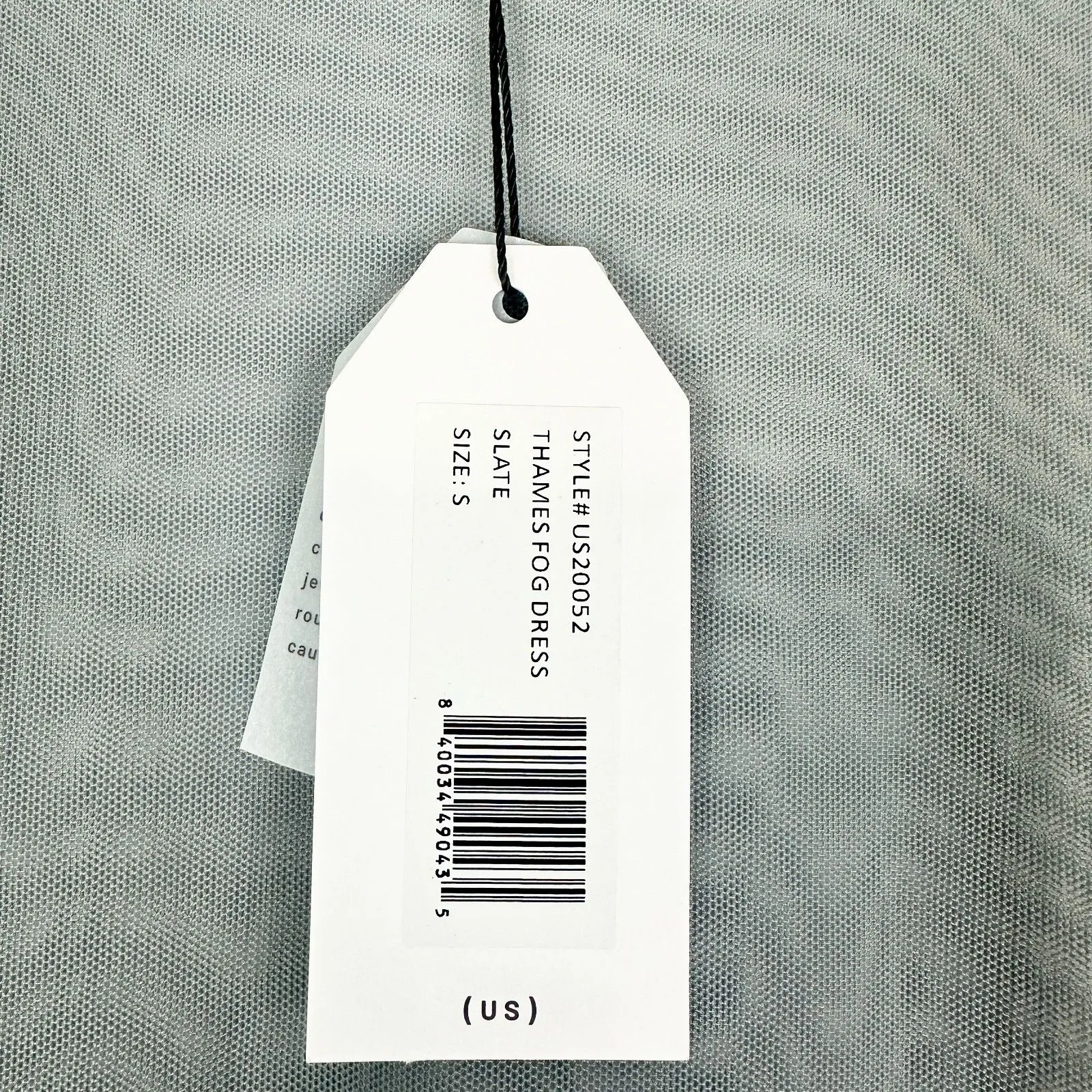 Universal Standard Thames Fog Dress Size Small 14/16 NEW Sheer Mesh Slate Grey - Image 7