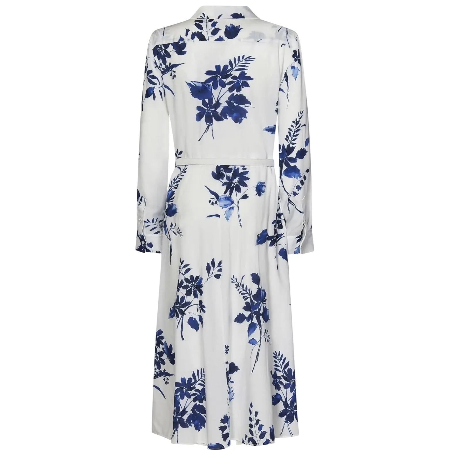 RALPH LAUREN Aniyah Belted Floral Wrap Midi-Dress Size 14 New Purple Label‎ - Image 4