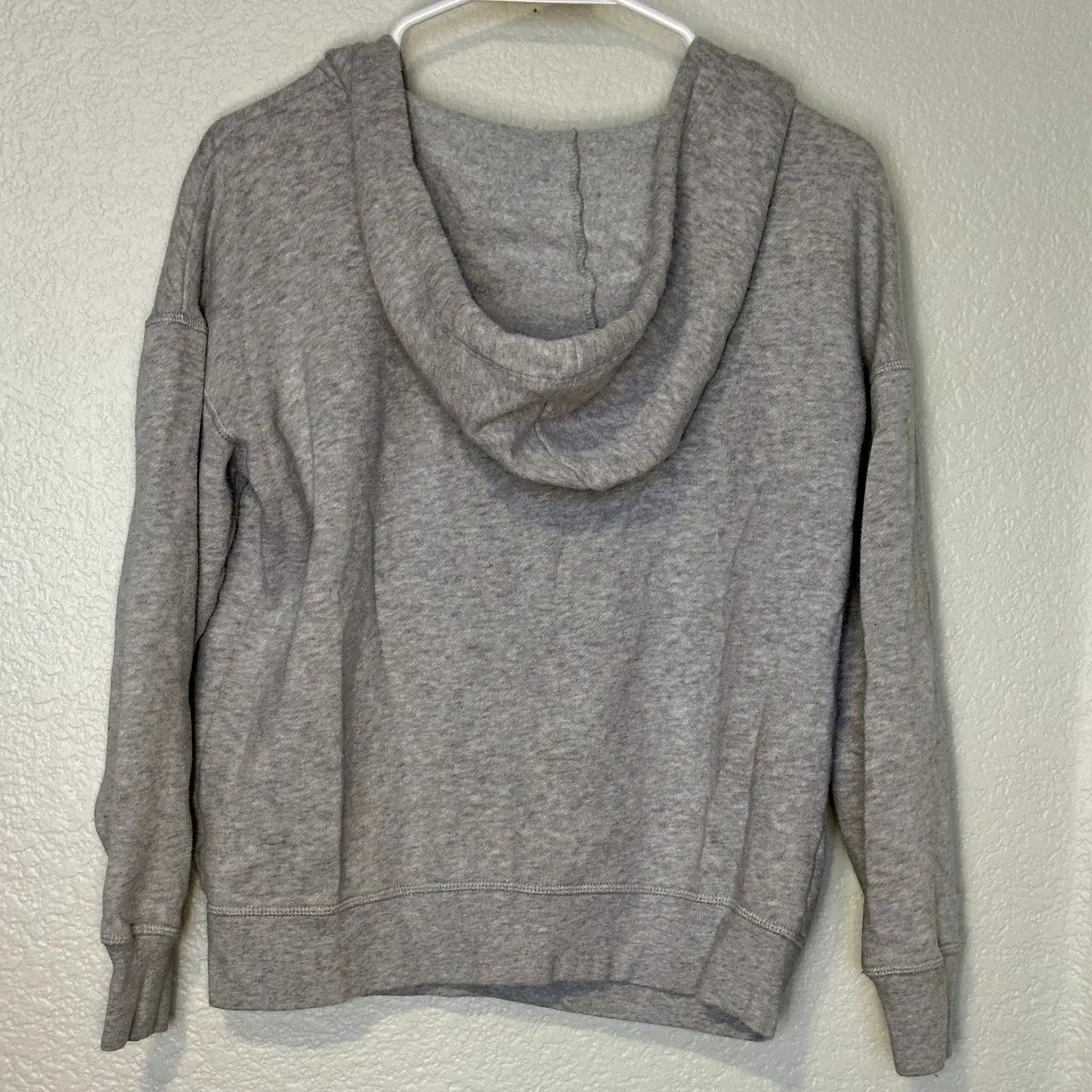 American Eagle‎ Cropped Embroidered Hoodie sz sm - Image 2