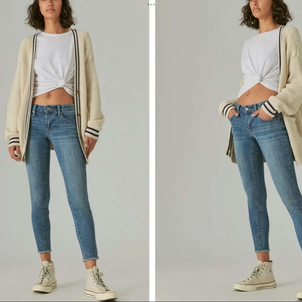 Lucky brand Lolita skinny denim jeans low rise size 4/27 straight leg - Image 3