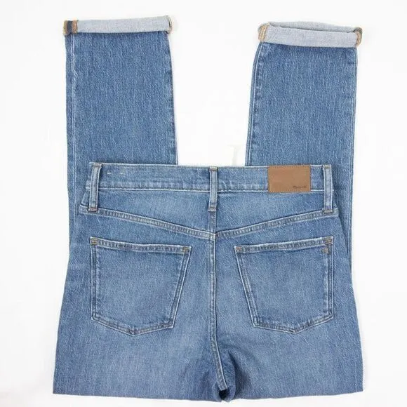 NEW Madewell The High-Rise Slim Boyjean‎ in Moorland Wash, size 27 - Image 15