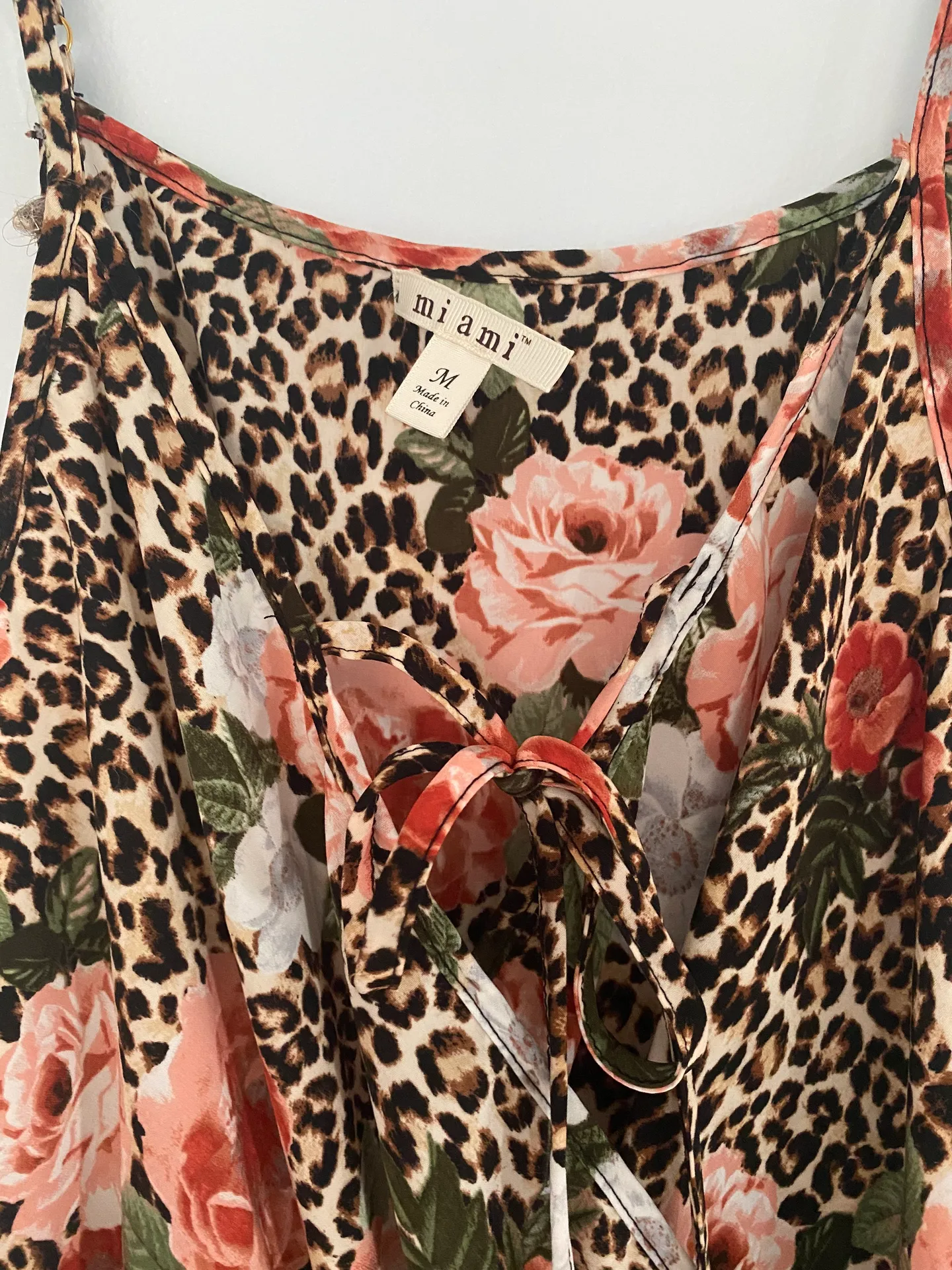 Leopard Floral Romper - Image 4
