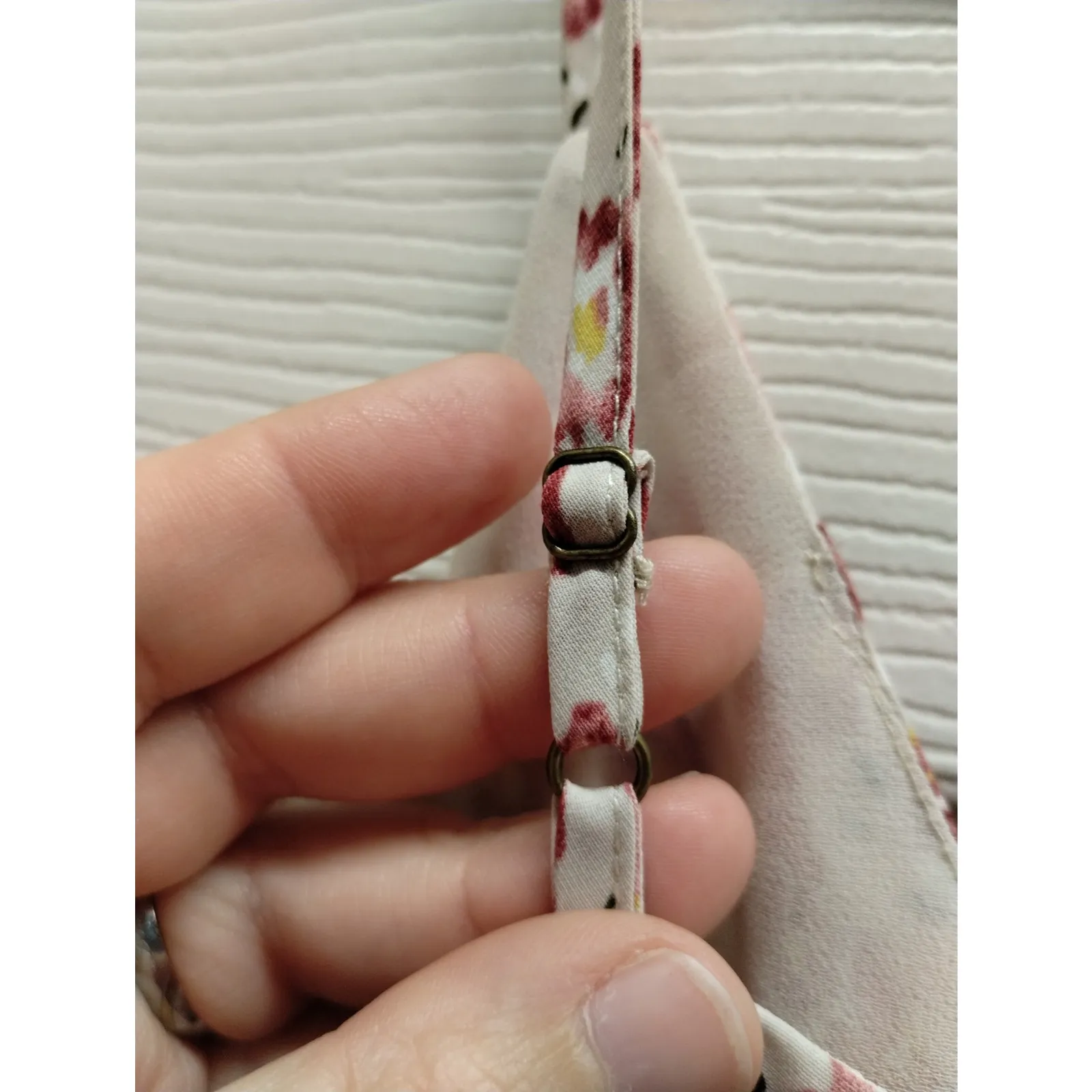 NWT Heartloom Nordstrom Women's Size Large Pink White Floral Lace Cami - Image 6