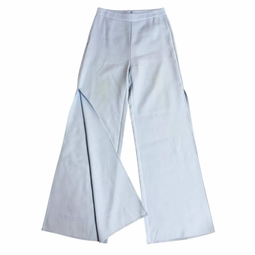 Showpo I'm The One 2 Piece Wide Leg Pant and Strapless Top Baby Blue Size 4 - Image 5