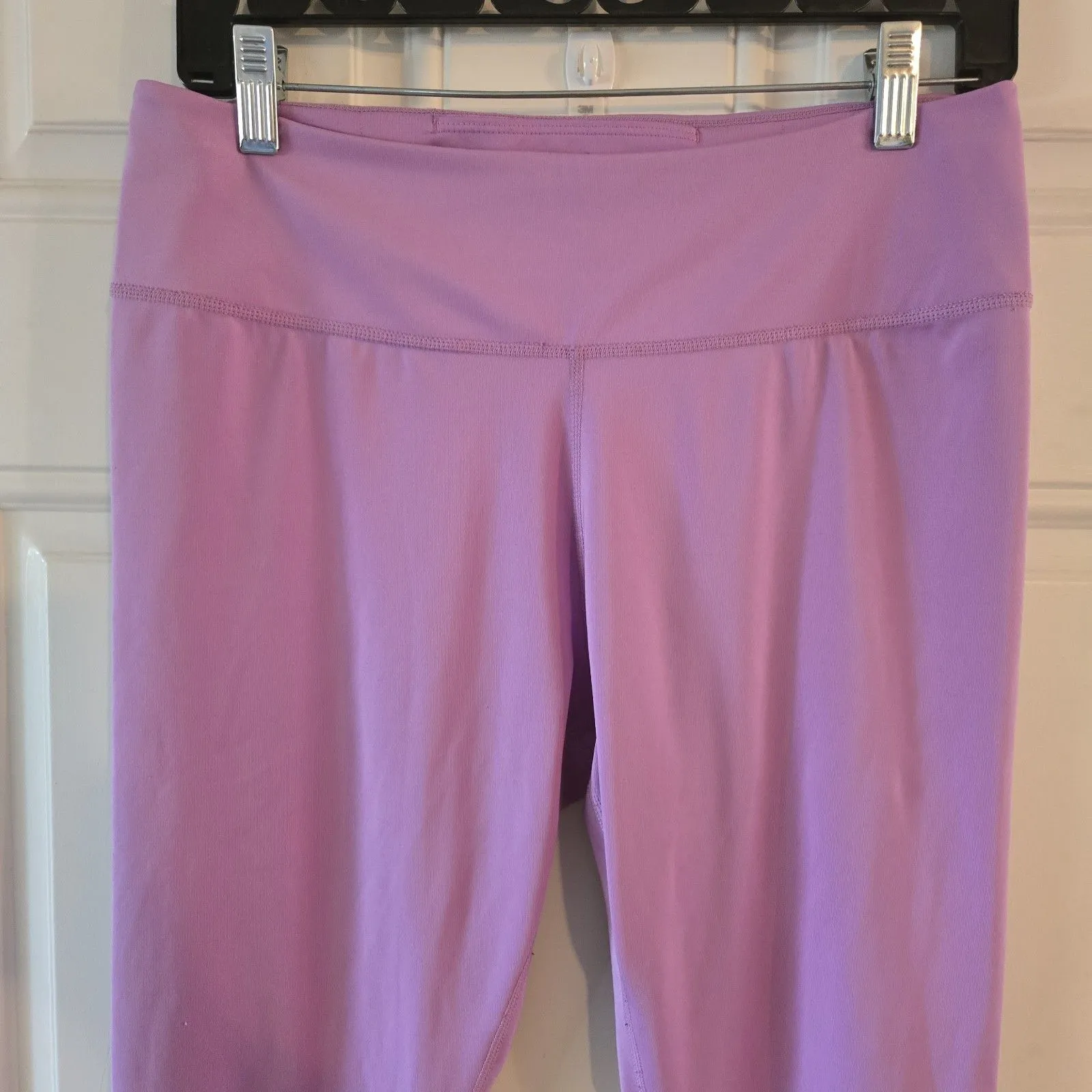 Nike Dri-Fit Leggings Purple Polyester Spandex Athletic Women's Size Large Yoga - Image 4