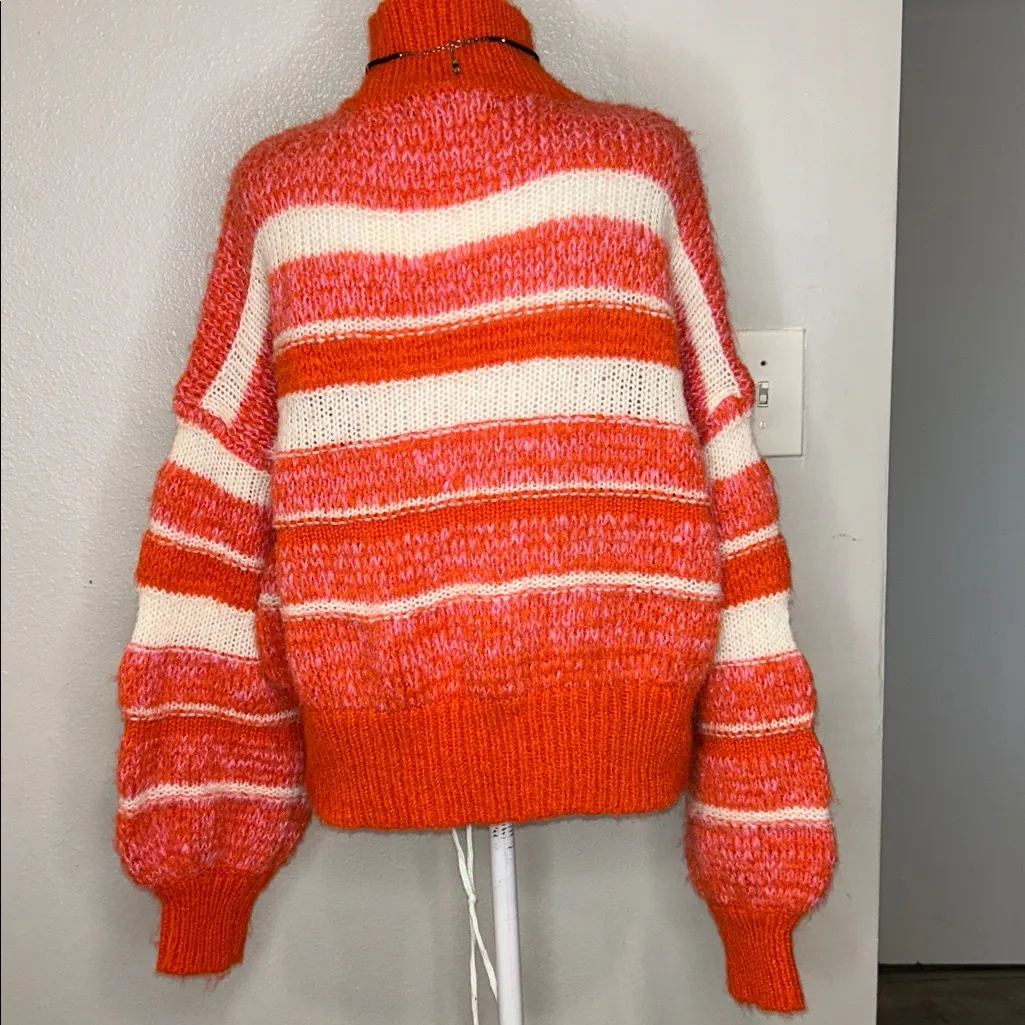 Vero Moda Vibrant Orange Knit Sweater, VERO MODA Sweater 'KAMMA' in Orange SizeM - Image 8
