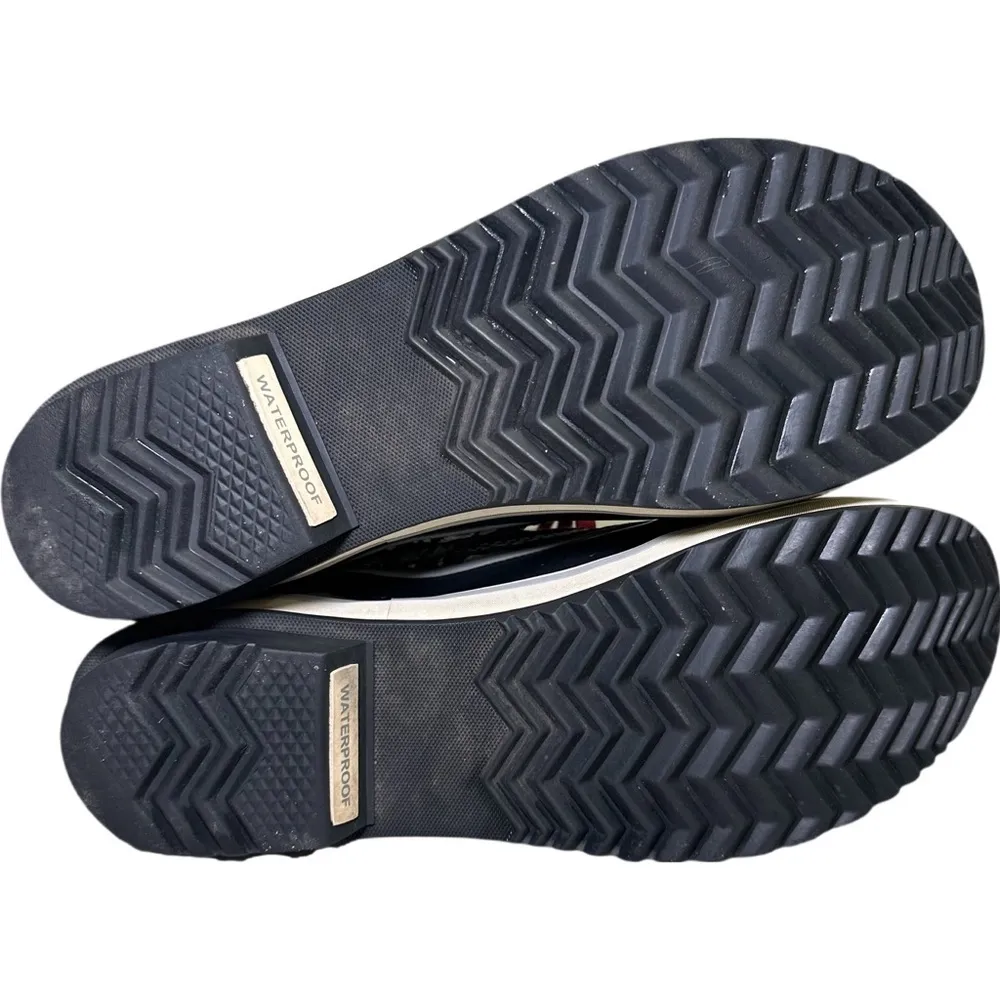 Sorel Tivoli Houndstooth Winter Boots Black White Red Lace Size 9 - Warm Cozy - Image 9