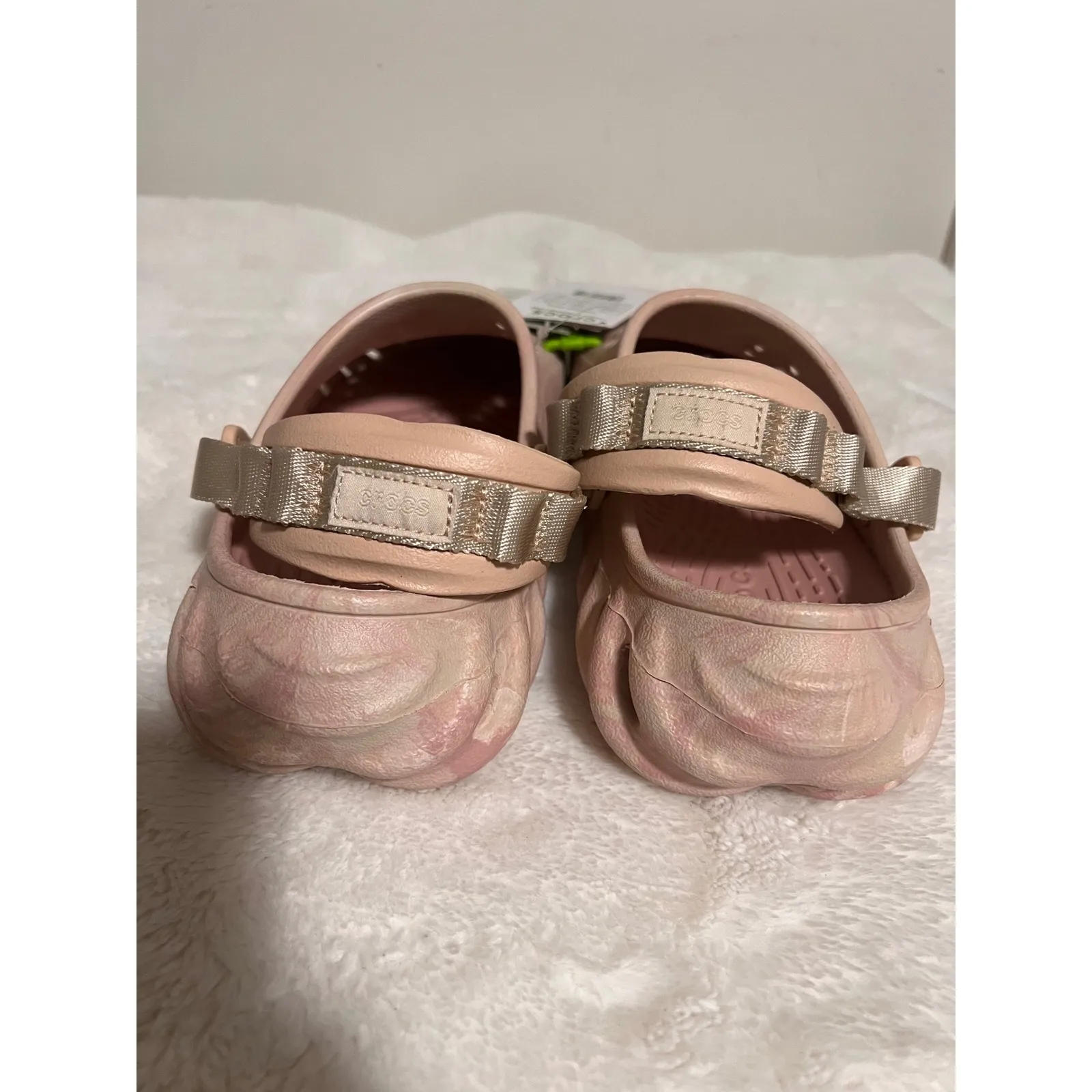 Crocs Echo Marbled Clog Pink Beige Swirl Women's Size US M6 W8 NEW - Image 6