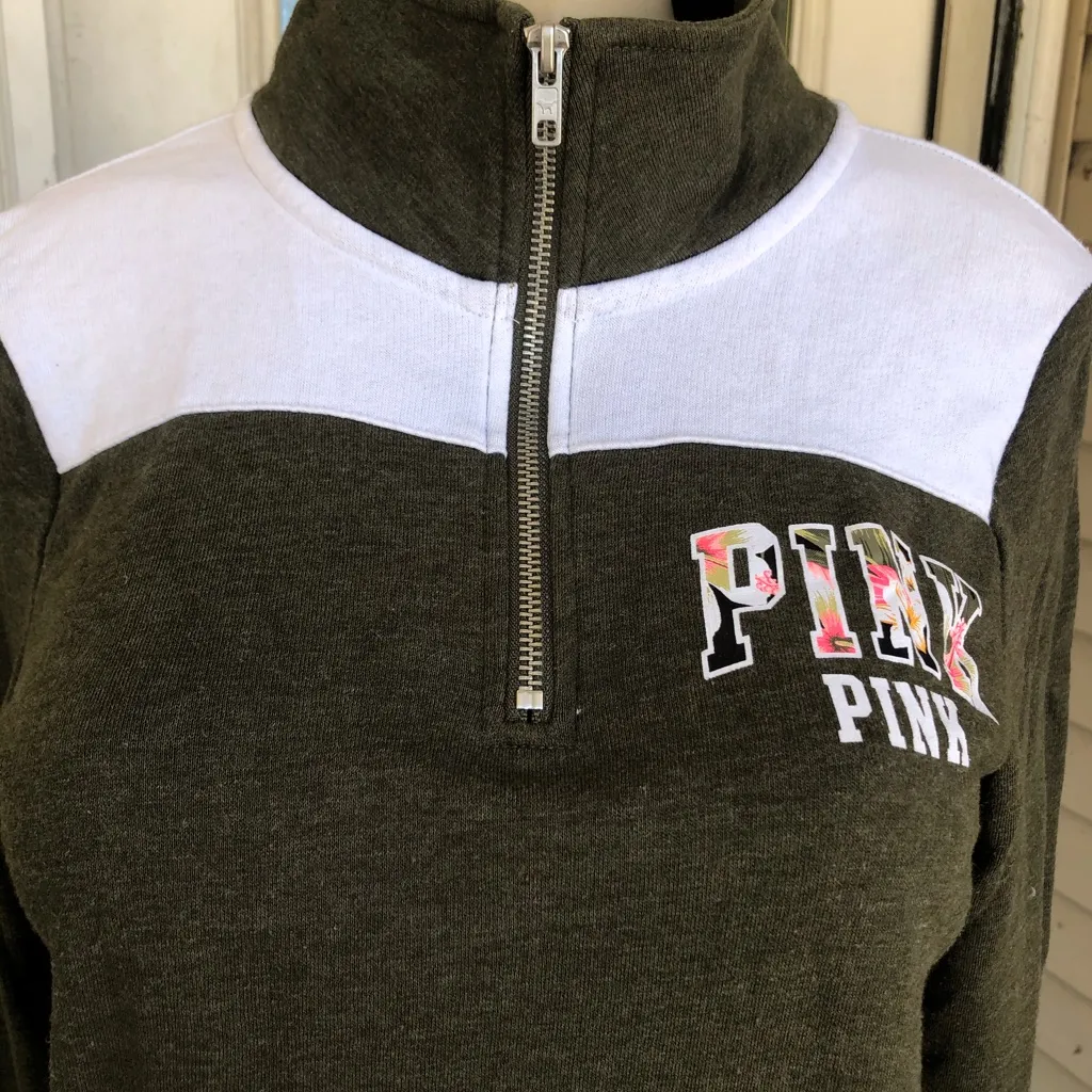 Victoria secret pink half zip up pullover - Image 8