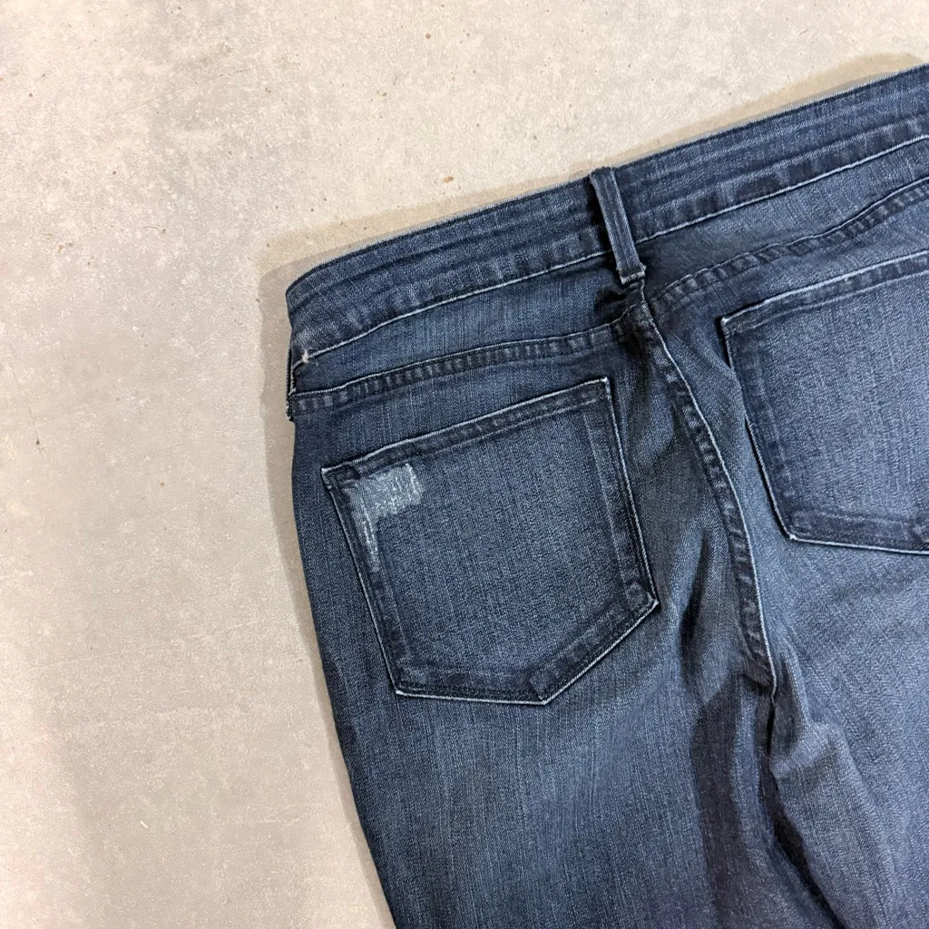 NYDJ Women's‎ Alina Ankle Skinny Jeans 12 Dark Wash Distressed Denim Shapewear - Image 6