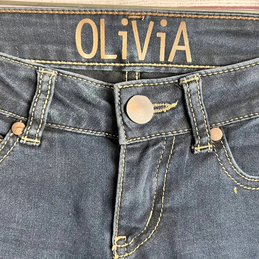 dELiA*s OLIVIA Womens Juniors Skinny Leg Jeans Sz 1 - Image 9