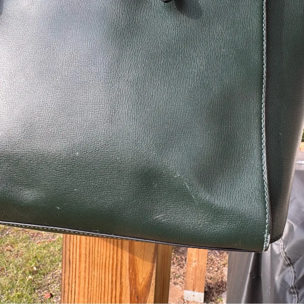 Marc Jacobs Commuter Tote Women's Leather Shoulder Bag Handbag olive green - Image 3