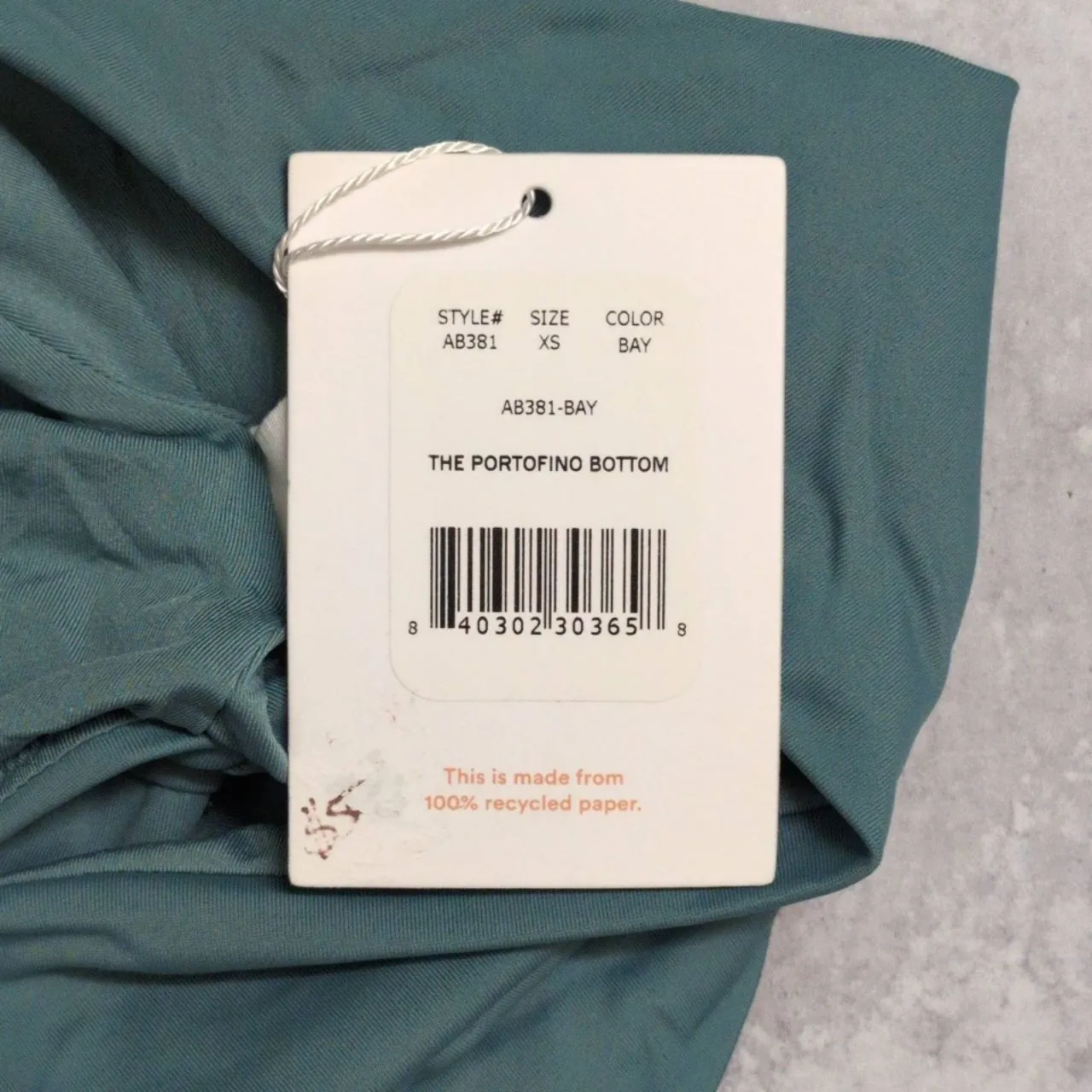 NWT Andie The Portofino Bottom Bay Twisted High Waist Solid Swim Bottom XS - Image 9