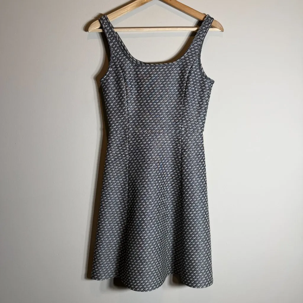 Theory Trekana Circuit Knit Sleeveless Fit & Flare Mini Dress Womens 0 Gray NWOT - Image 7