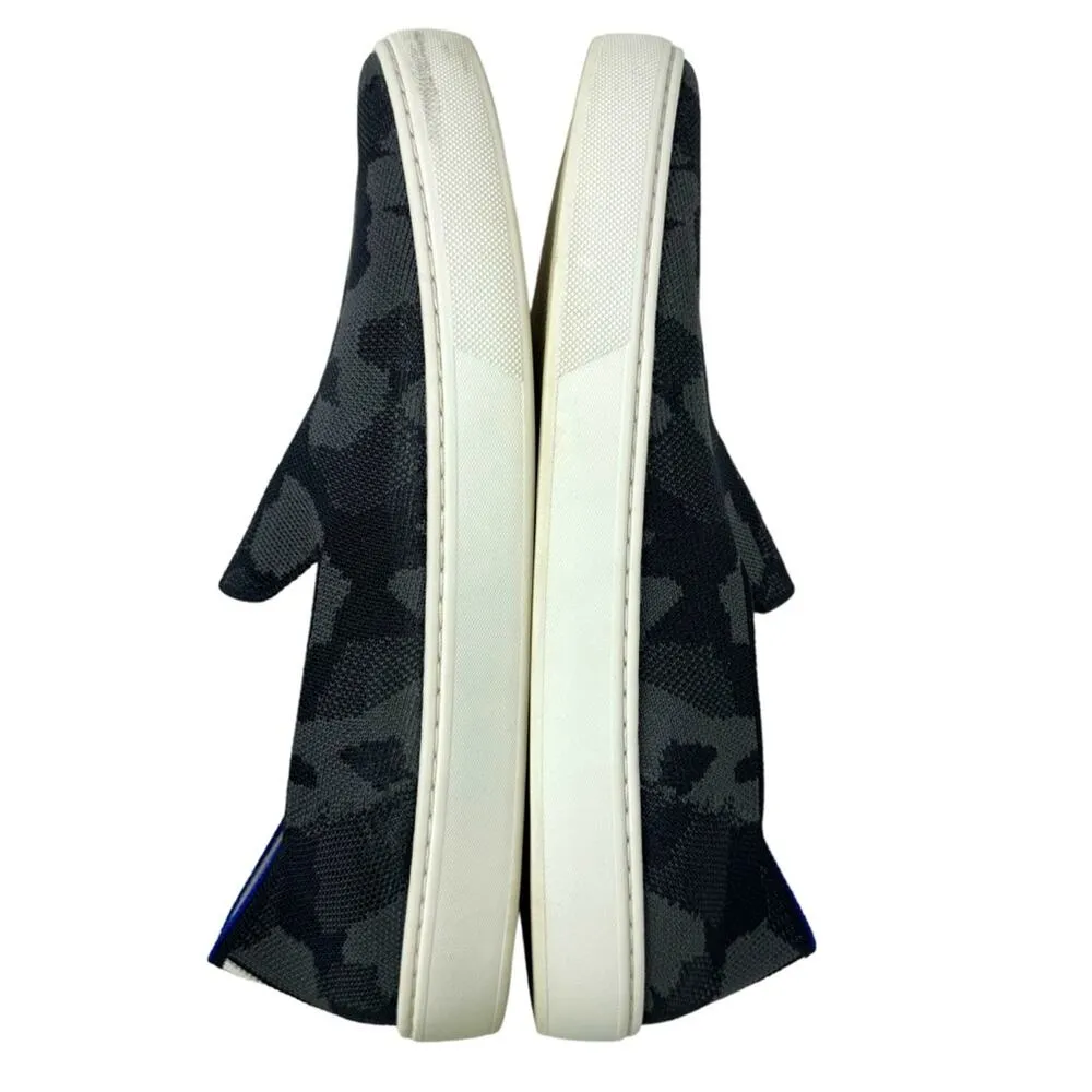 Rothy's The Sneaker Gray Camo Slip On Round Toe Flats Shoes Womens Size 10.5 - Image 4