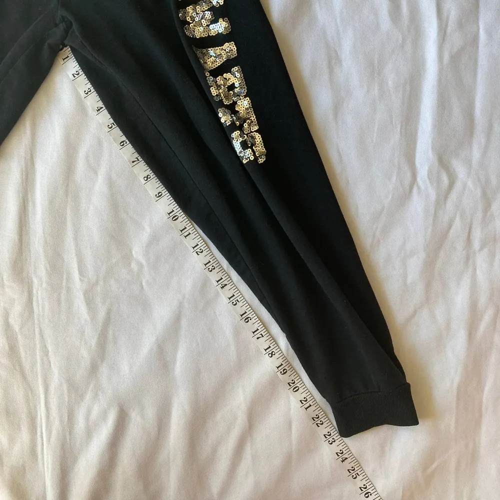 Harry Potter Women's Black Sequin Joggers XS - Image 9