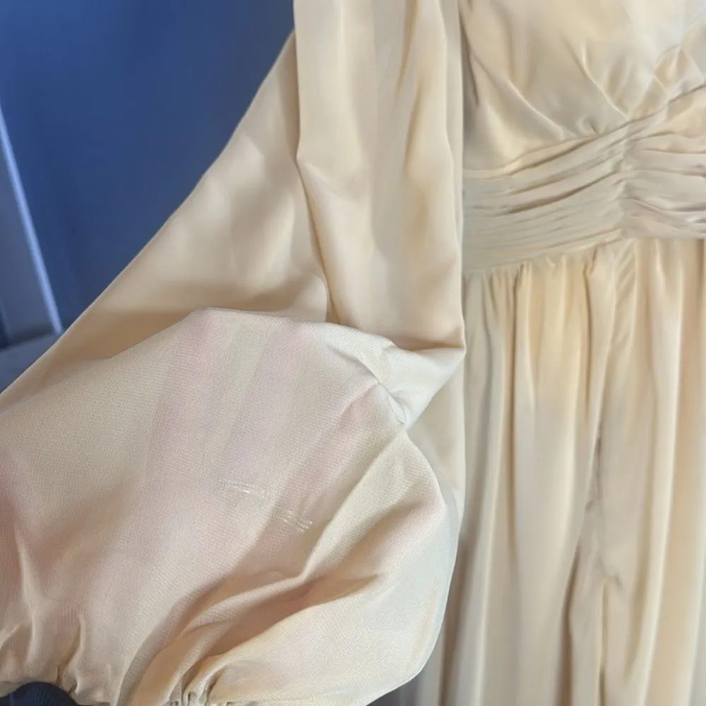 Women’s Full Length Long Sleeve Chiffon V - Image 8