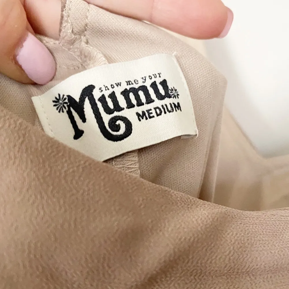 𝅺NWOT SHOW ME YOUR MUMU Kendall Maxi Dress Dune M - Image 10