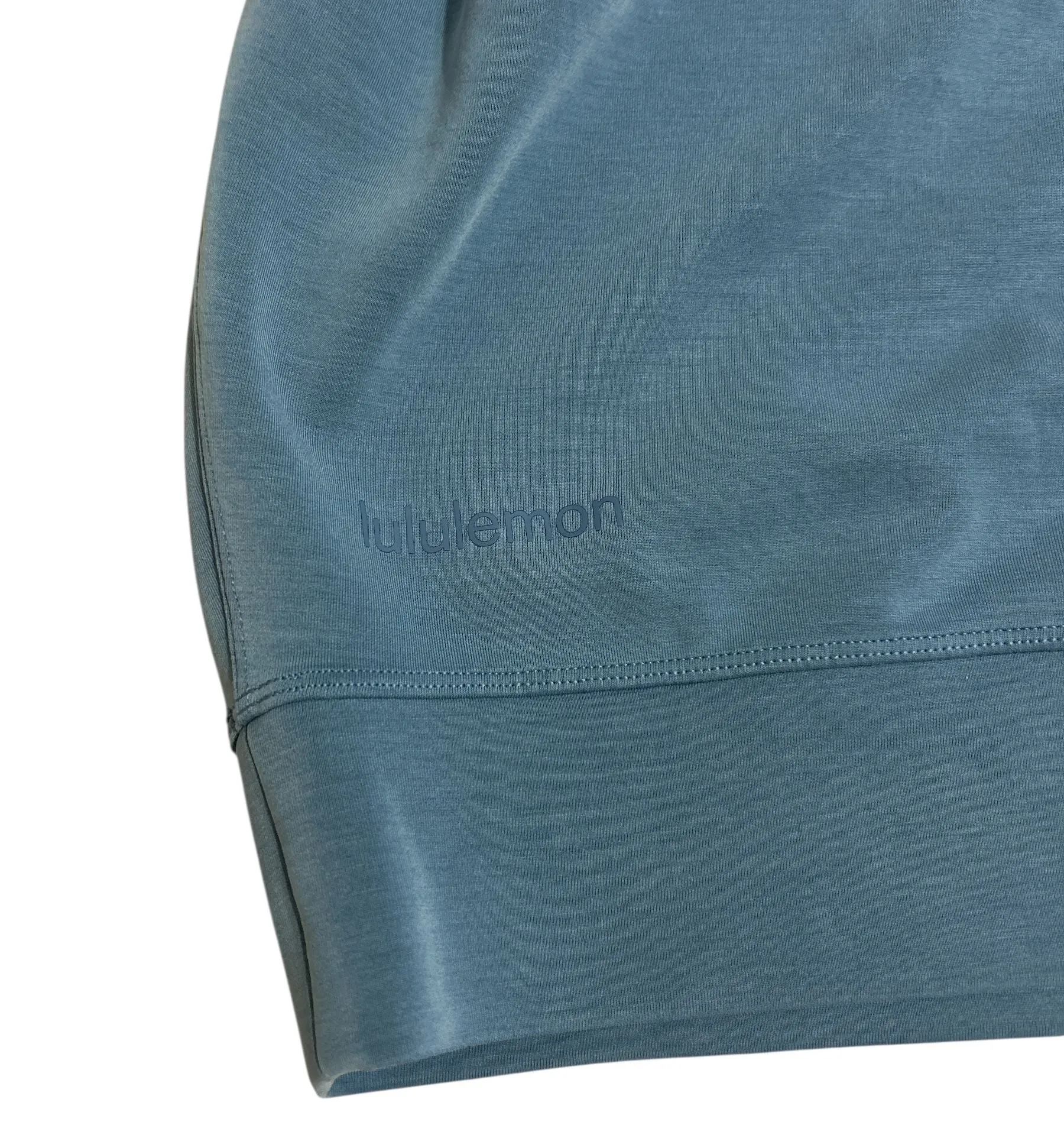 Lululemon Softstreme Cropped Crew – Wave Blue – Size 6 - Image 4