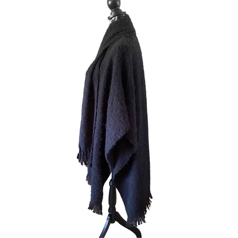 Nwt David And Young Sweater Wrap Built In Scarf Shawl Winter Poncho - Image 3