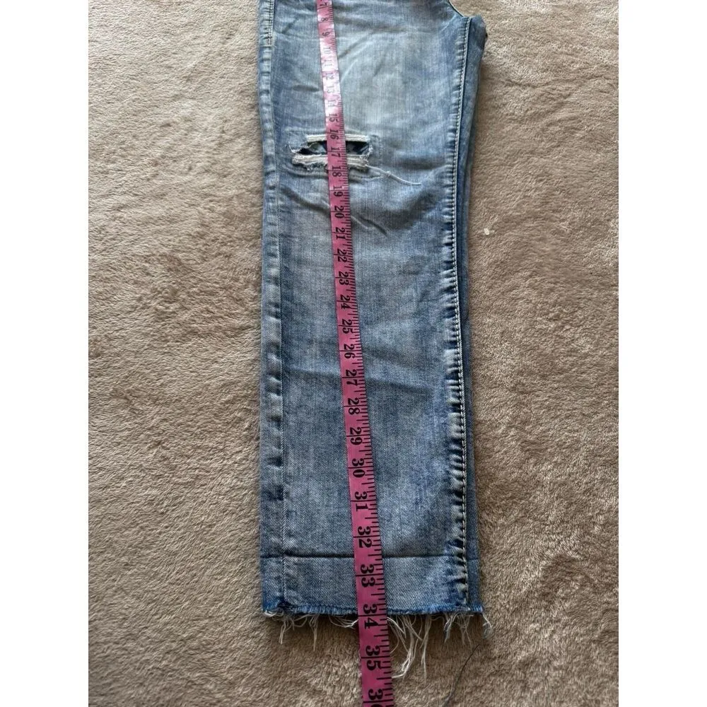 Silver Women's Aiko Ankle Skinny Mid Rise Classic‎ Stretch Blue Denim Size 30 - Image 12
