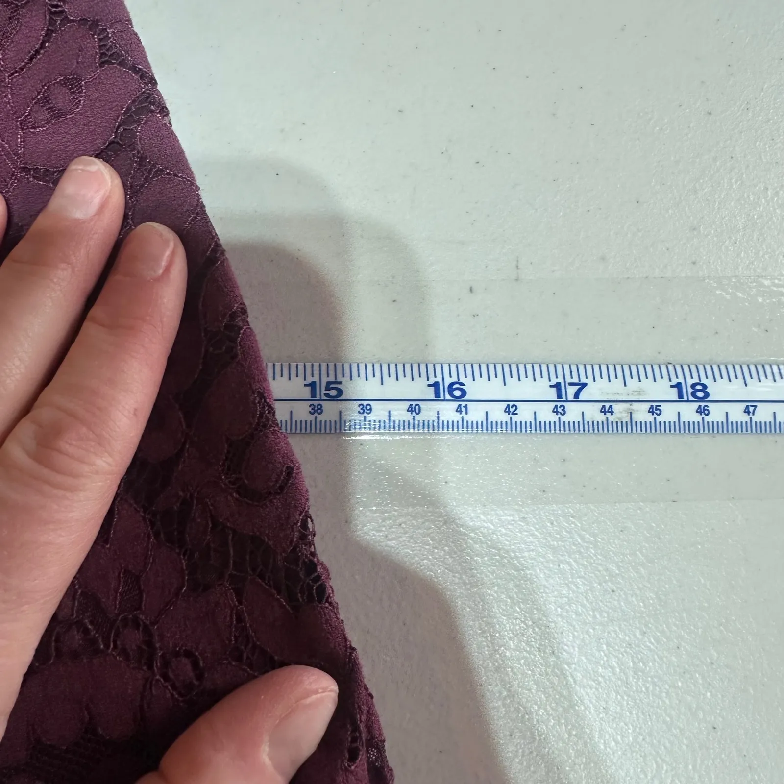 Lovers + Friends Burgundy Lace Strappy Back Midi Dress Skylight Dress Size S - Image 17