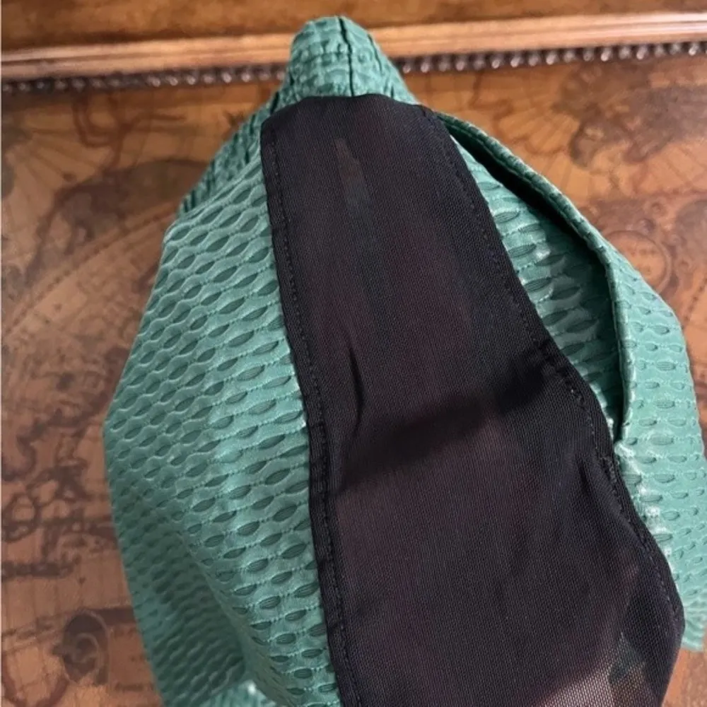 Koral Womens Duffle Green Power Shiny Netz Activewear Athleisure Gym Shorts sz S - Image 25