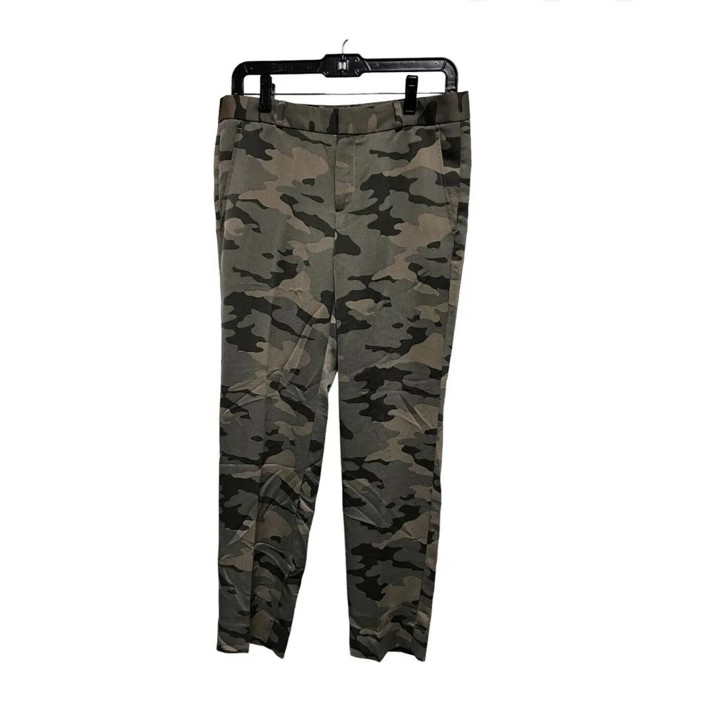 Banana republic Trousers Women's Size 4 30x30 Pants green‎ camo silky Ryan DGD-C - Image 2