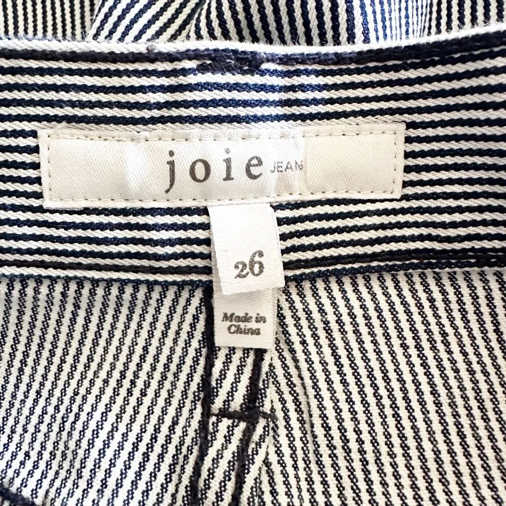 Joie Aerindis Ankle Straight-Leg Jeans in Cadet Stripe Women's Size 26 - Image 8