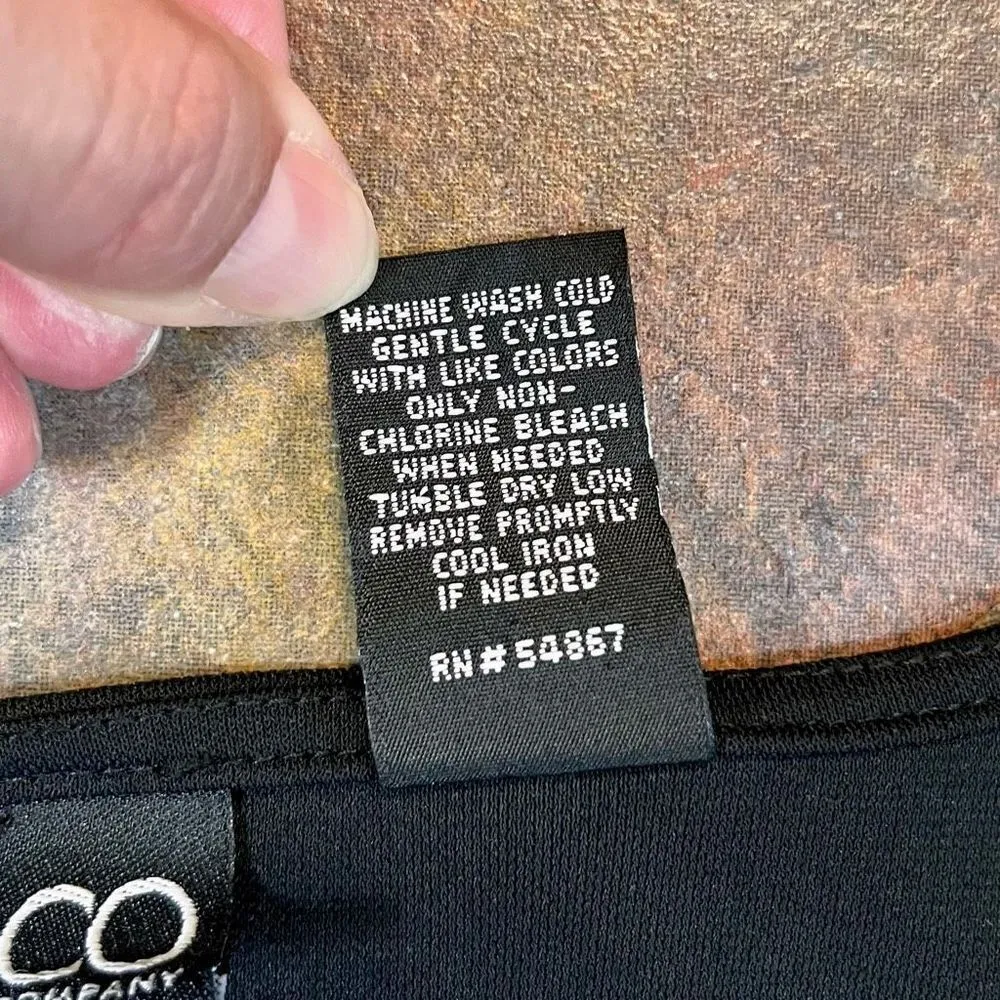 New York and Company Black Long Sleeve Wrap Dress XS Black - Image 7