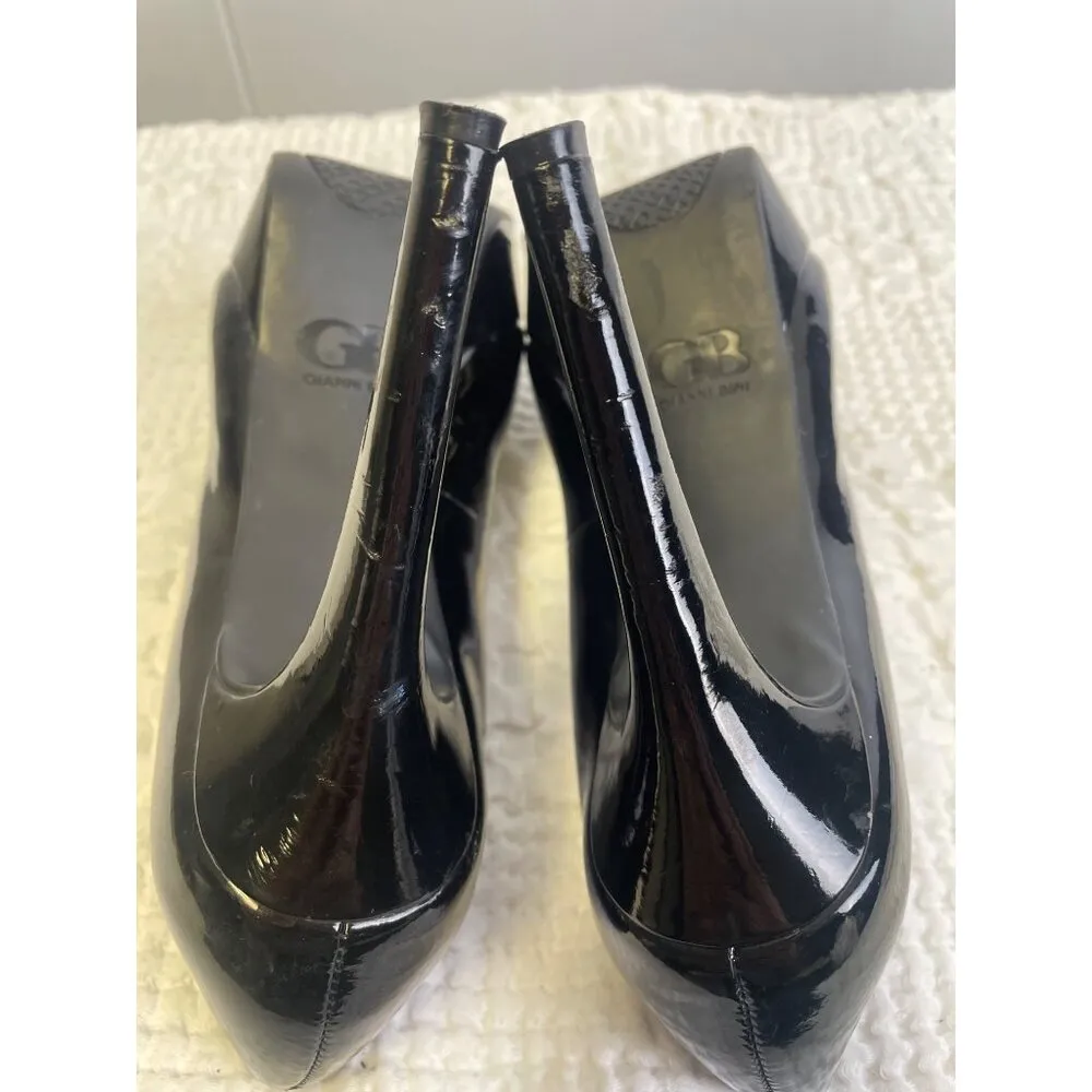 Giani Bini Women's Black Patent 5" High Heel Shoes Size 7 SKU 2314 - Image 6