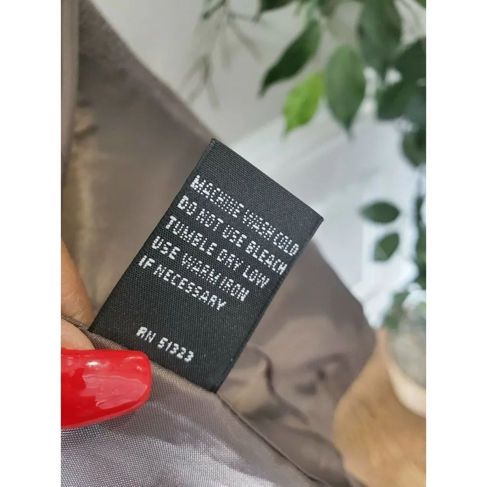 Josephine Womens Gray Polyester & Rayon Collared Button Long Sleeve Blazer - Image 10