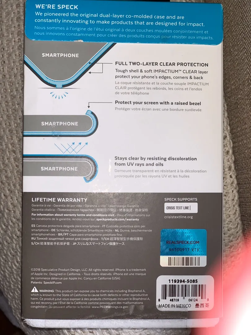 Clear Case iPhone Xr/X White - Image 2