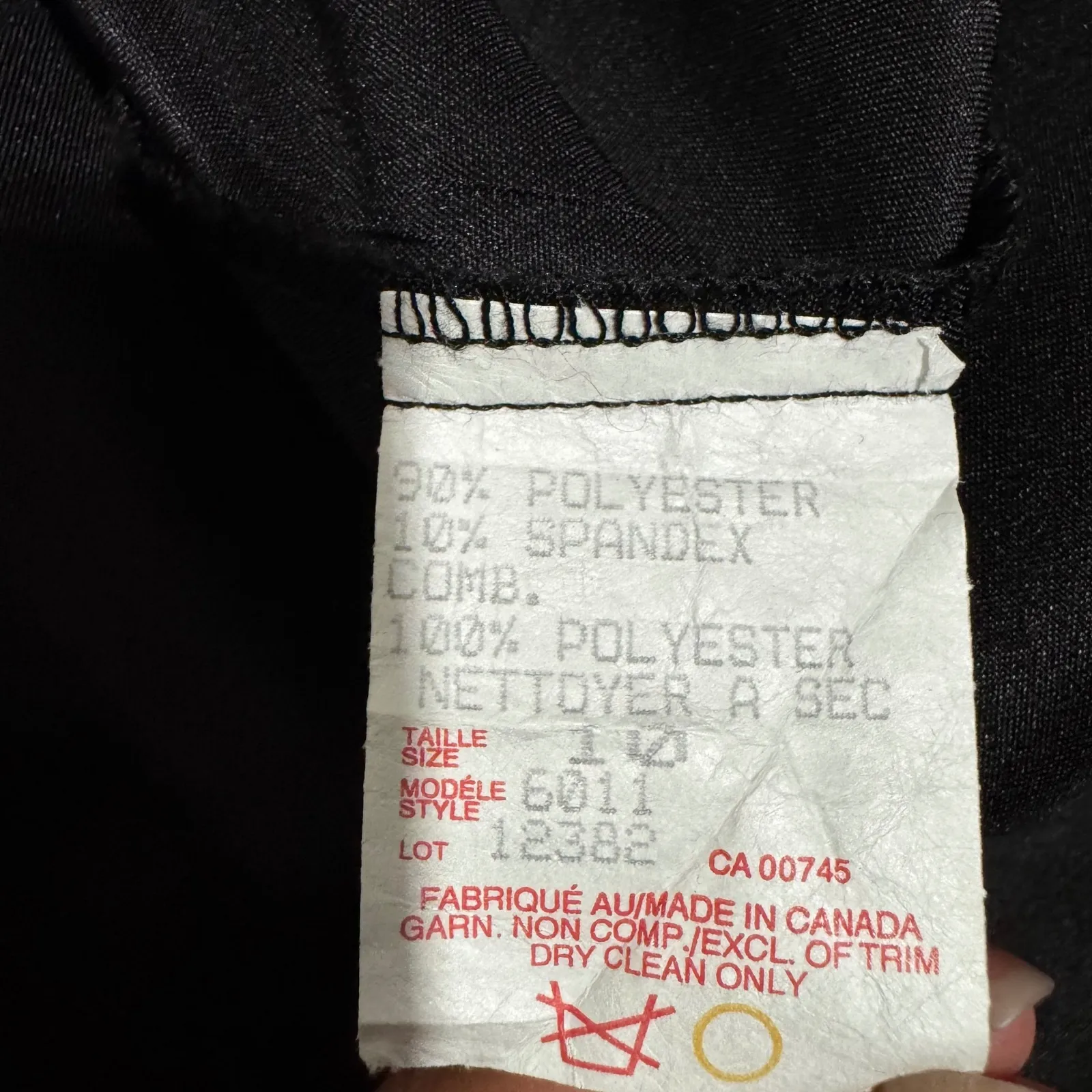 JS Collections Black Velvet Sheer Stripe Formal Gown Dress Sz 10 Made in Canada - Image 13