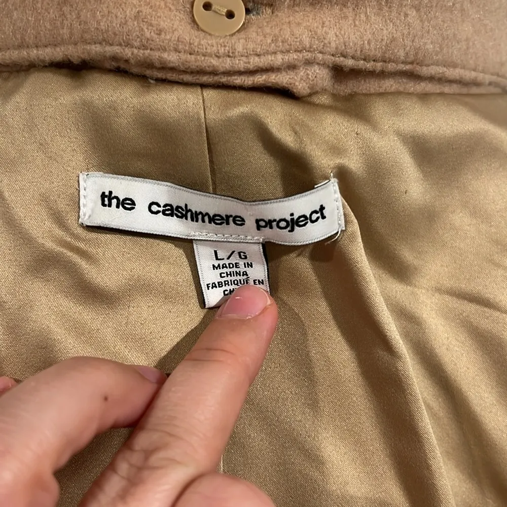 The cashmere project wool jacket . Size L Tan Size L - Image 9