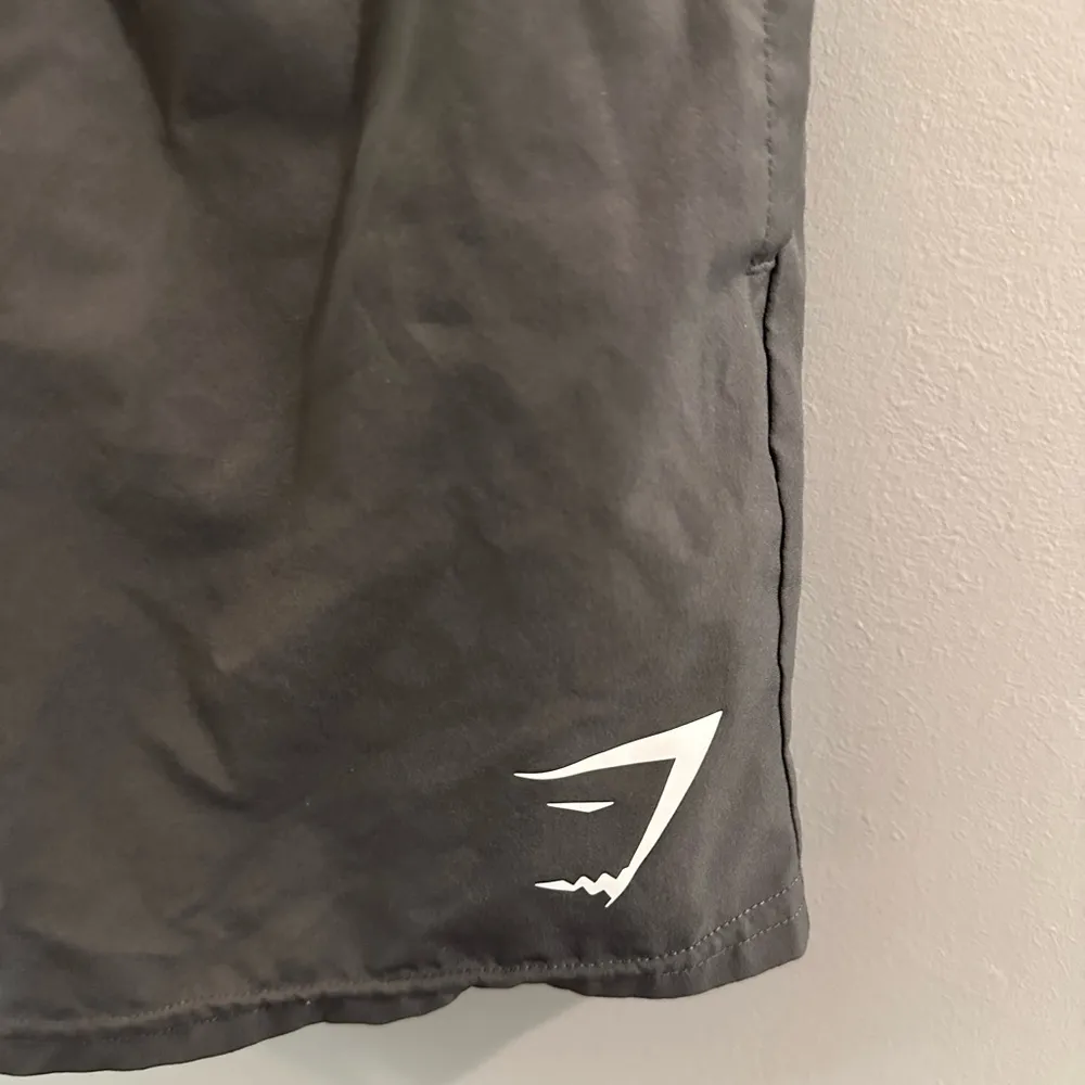 Ladies Gymshark activewear gray and white shorts size Small - Image 2