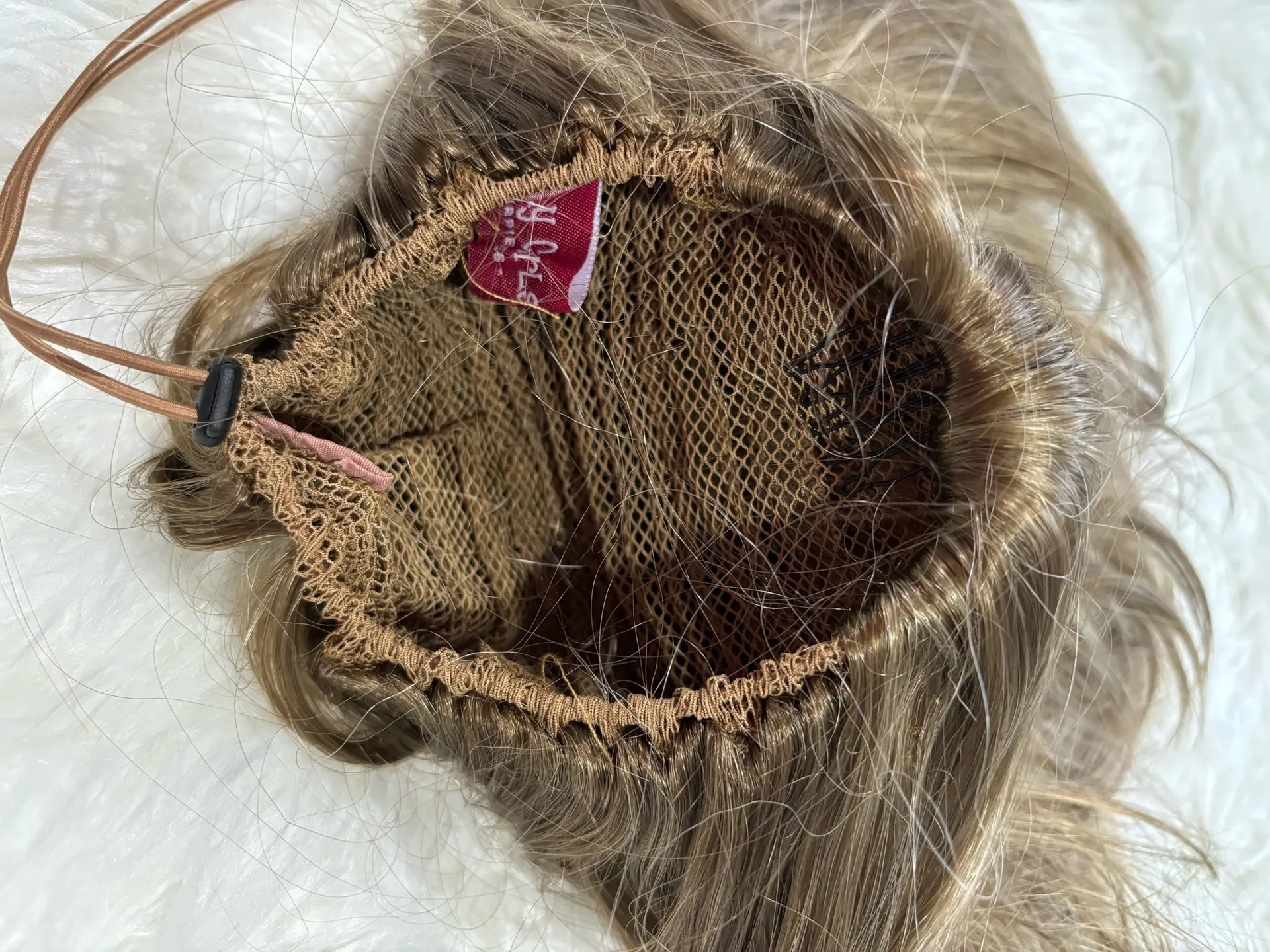 Girly Curls Cheerleading Hairpiece 14” Brown Size undefined - Image 2