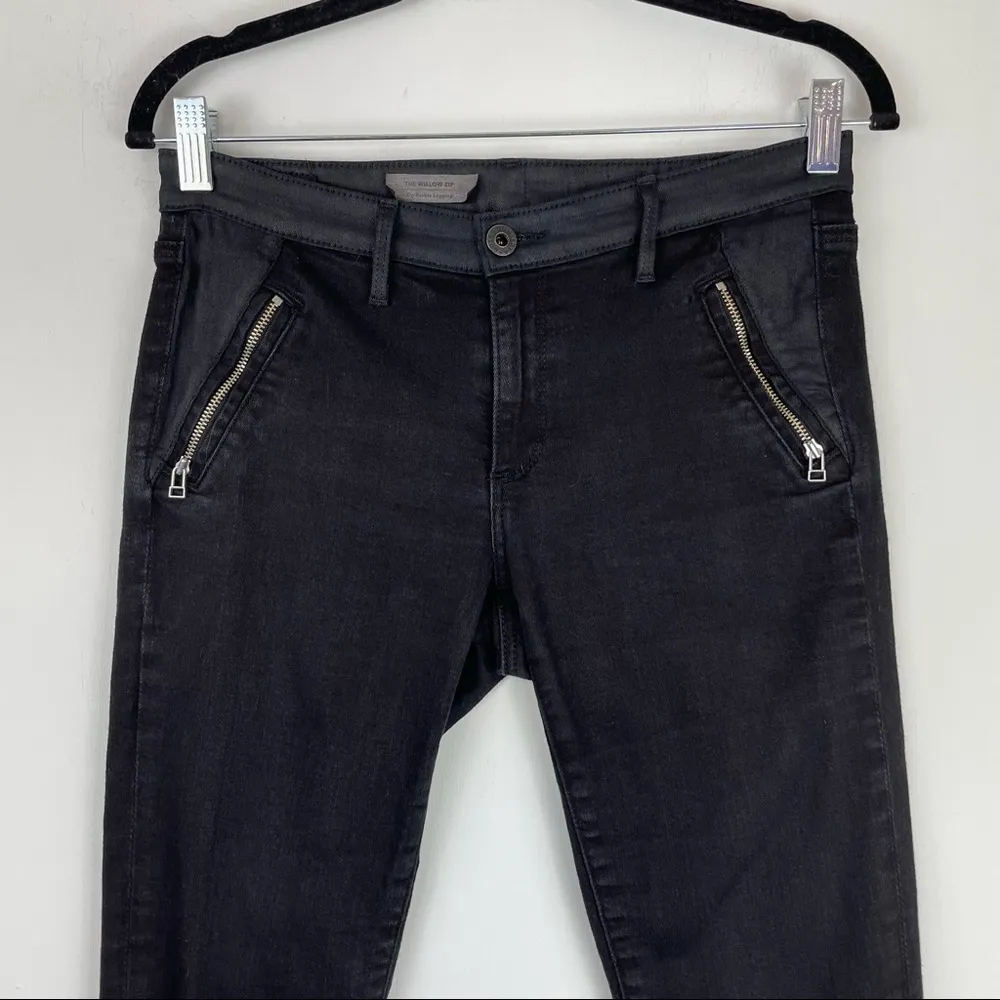 AG Adriano Goldschmied Willow Zip Skinny Jeggings Jeans Moto Sz 29 - Image 6