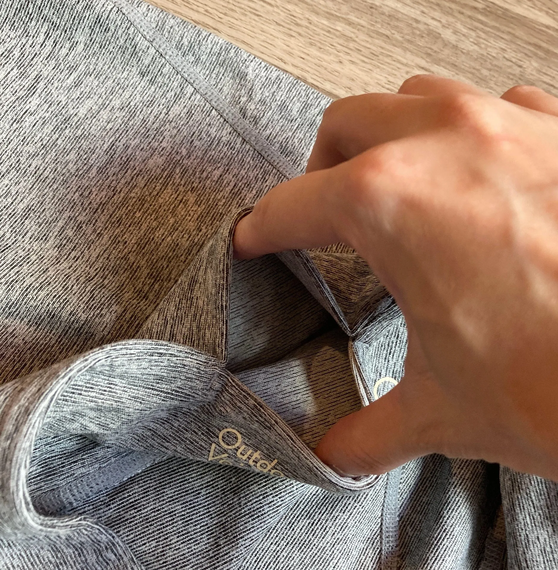 Outdoor Voices 7/8 Dipped Warmup Leggings Size L - Image 7