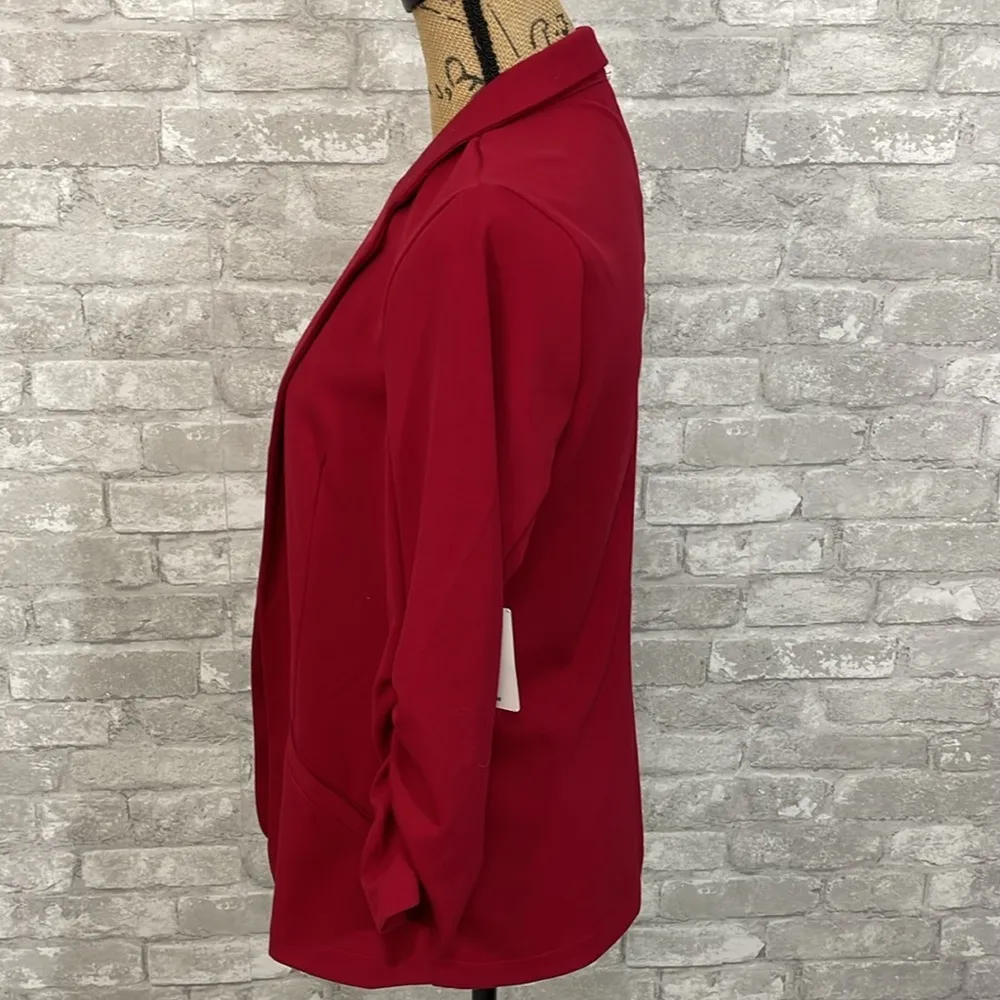 89th Madison Red Open Blazer - Image 3