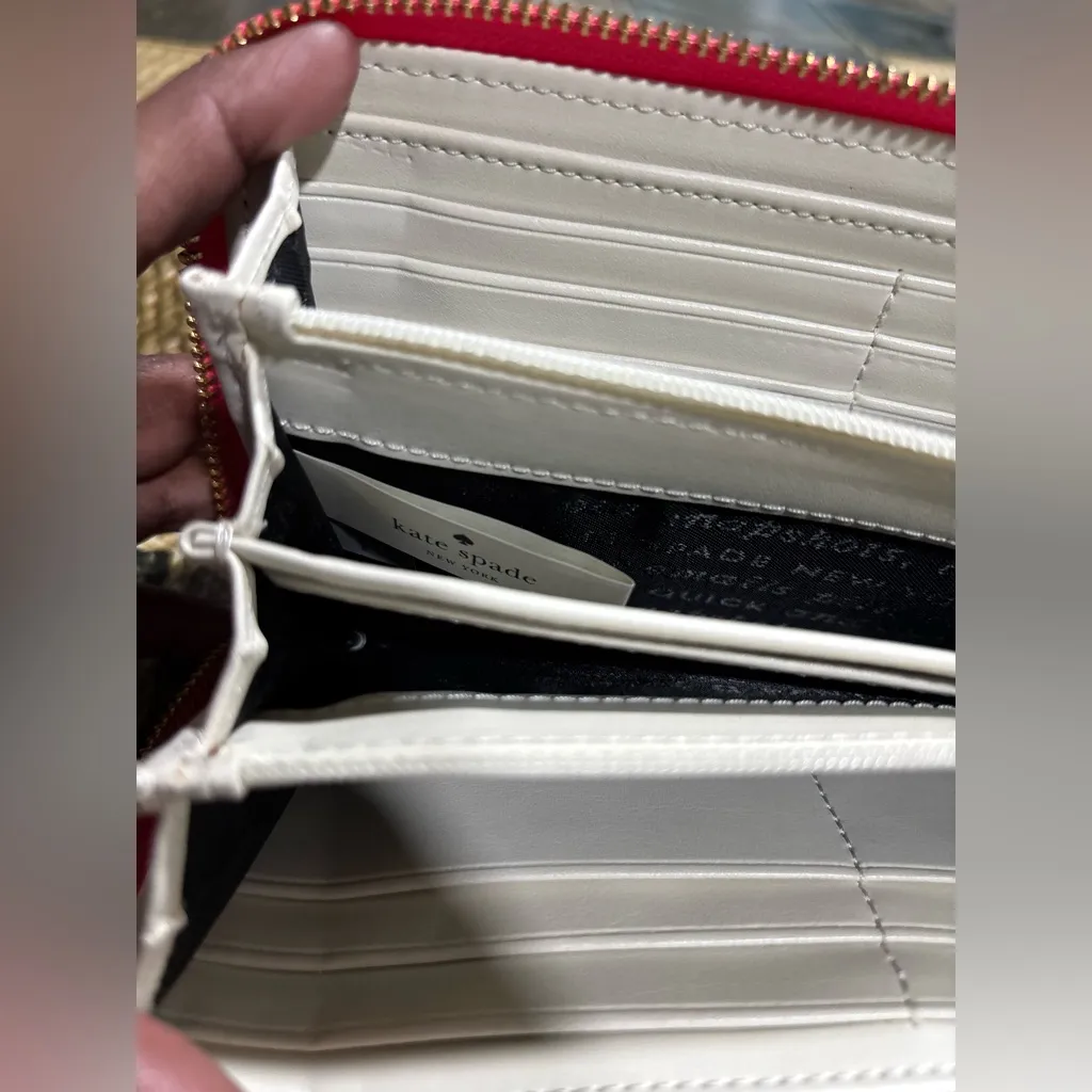 🩷🩷KATE SPADE  new york Lola Glitter Large Continental Zip Wallet - Rose Pink.🩷🩷 - Image 10